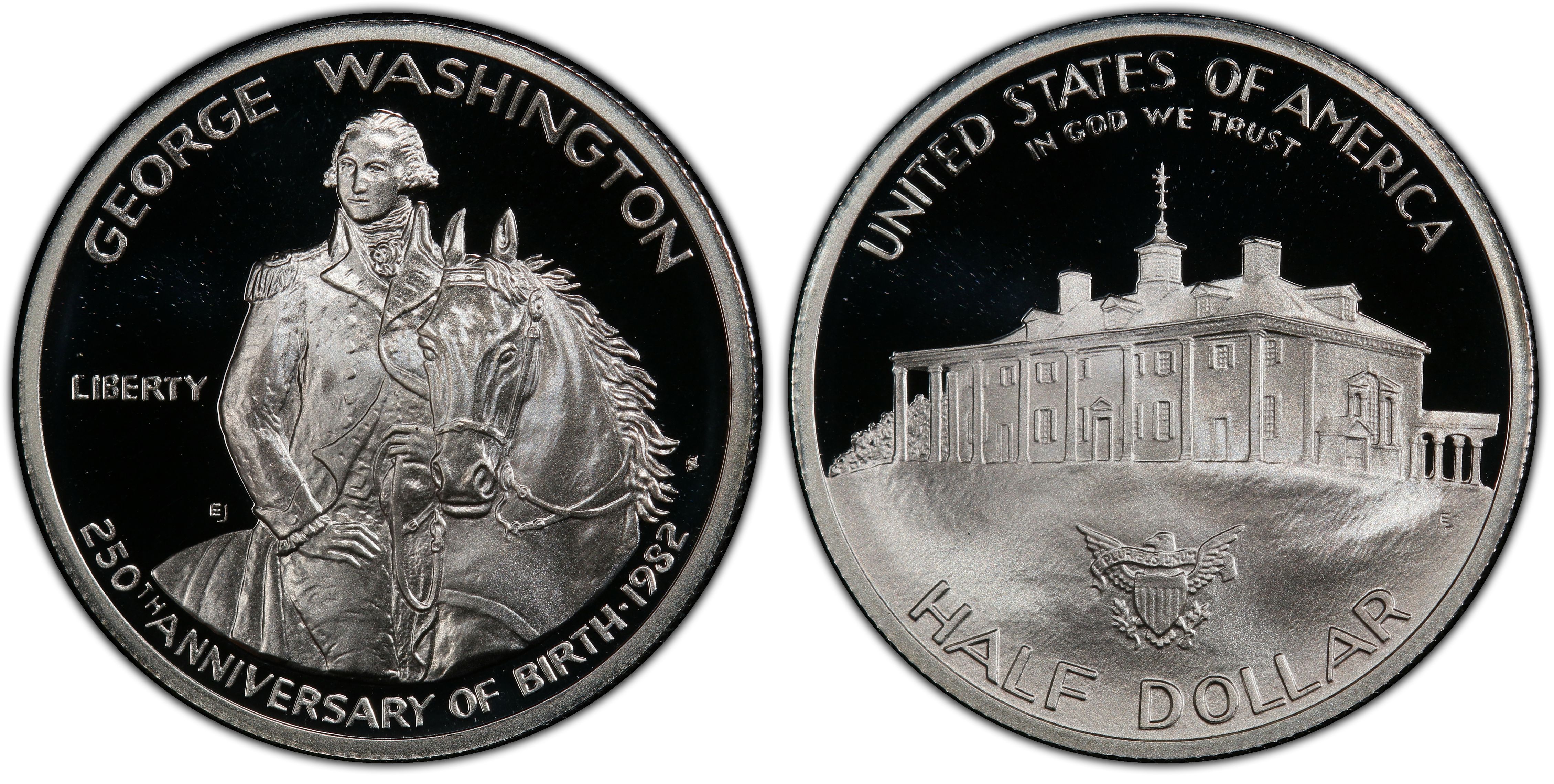 1982-S George Washington Half Dollar Silver Commemorative Proof With Box/COA 
