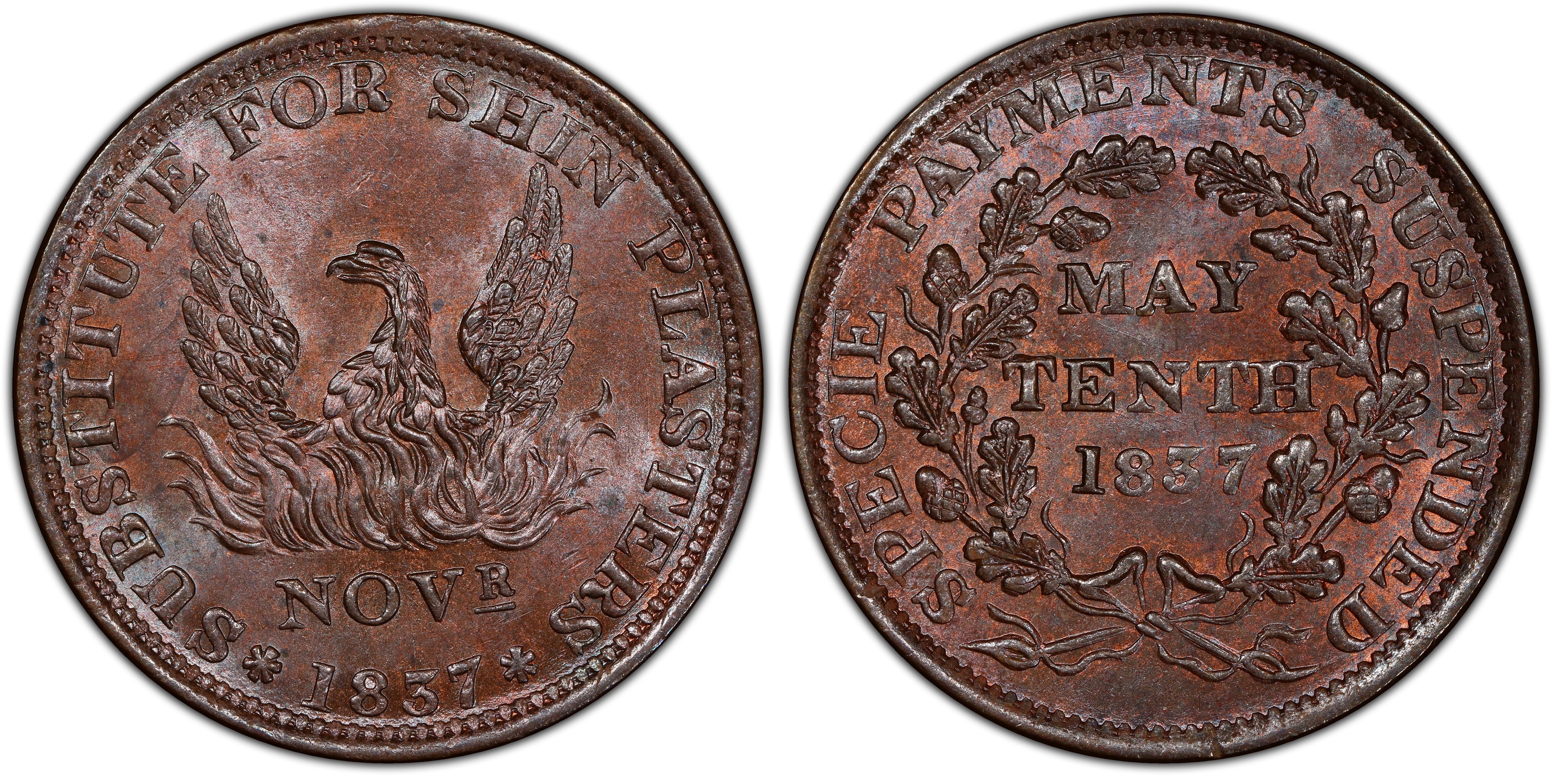 1837 Token HT-66A Copper May 10th, BN (Regular Strike) Hard