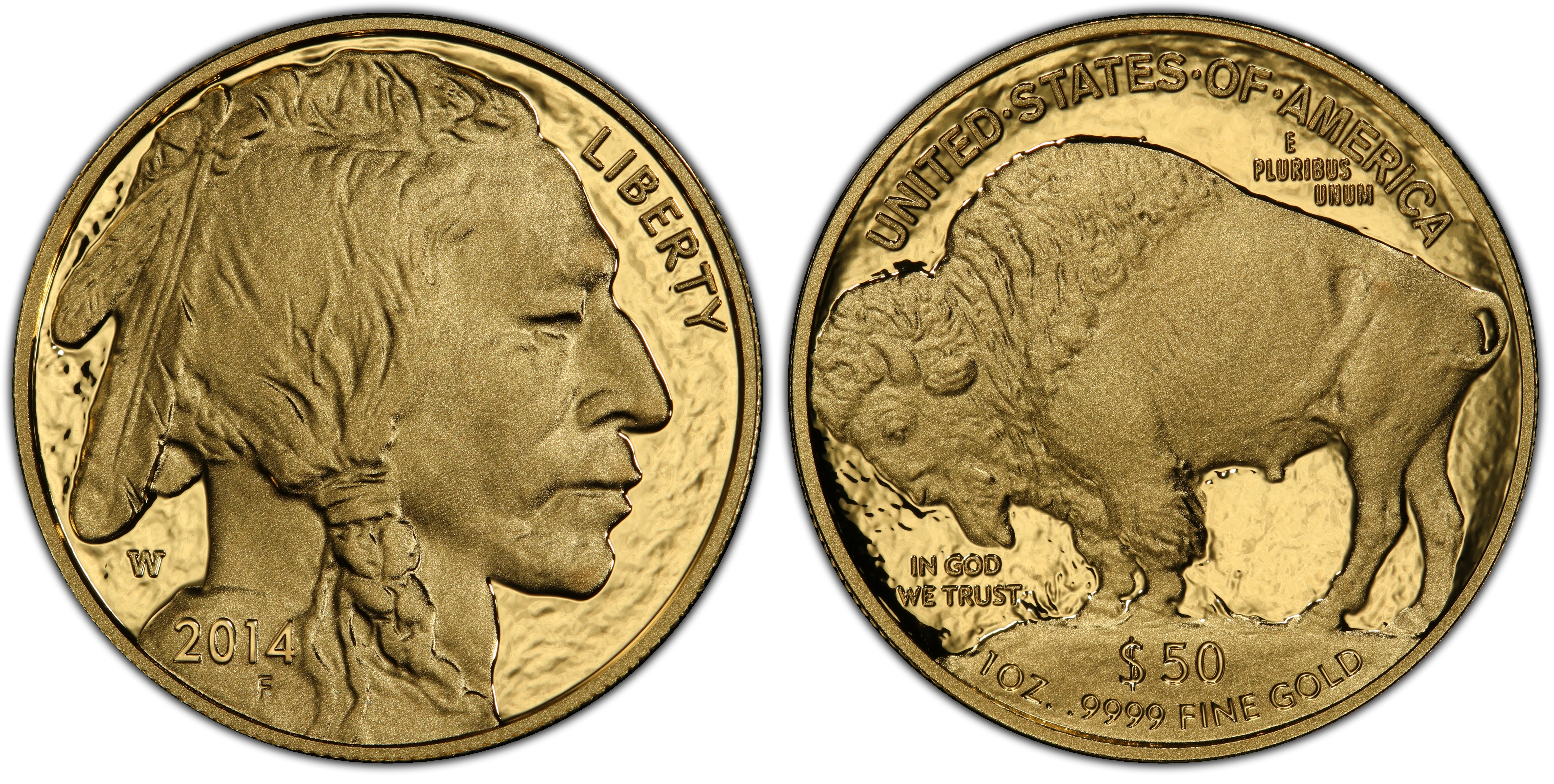 2014-W $50 American Buffalo .9999 Fine Gold, DCAM (Proof) Gold