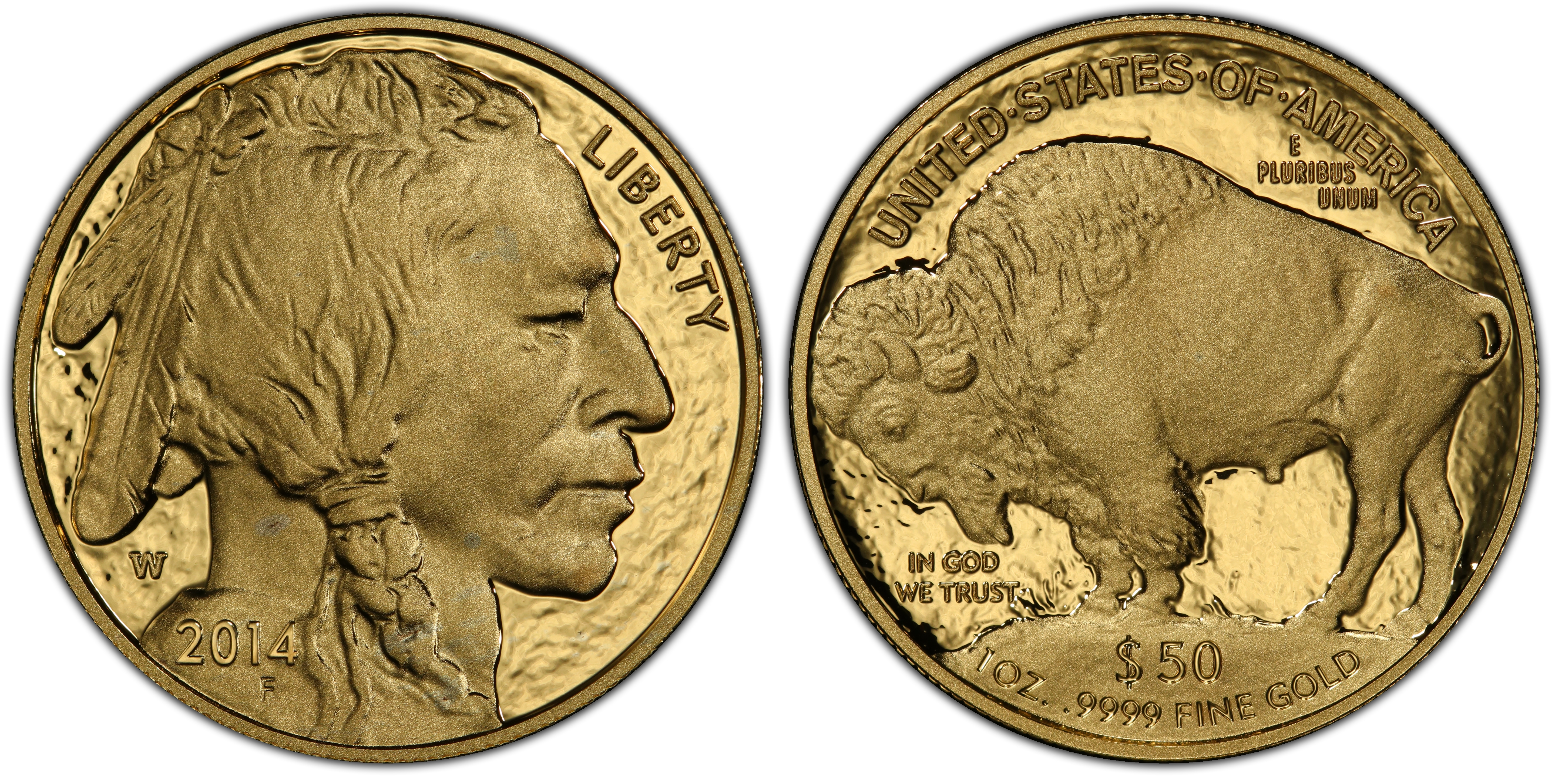 2014-W $50 American Buffalo .9999 Fine Gold, DCAM (Proof) Gold