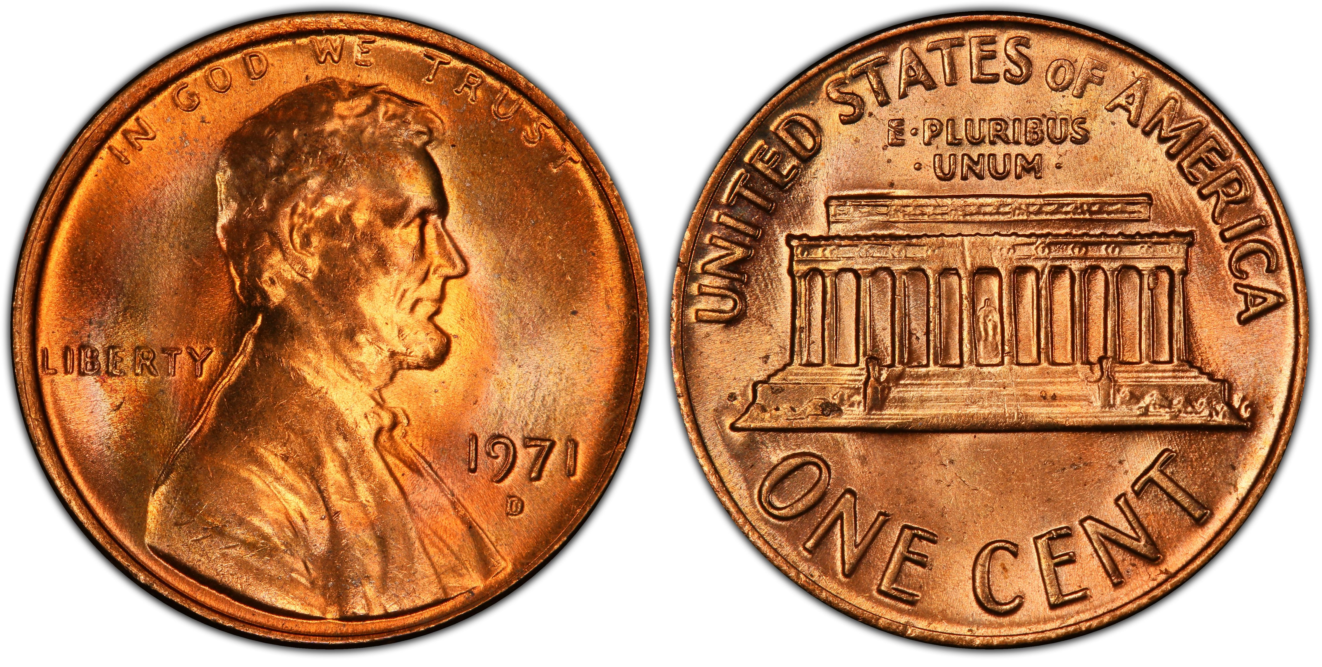 Details about   1971-D Lincoln Cent BU 