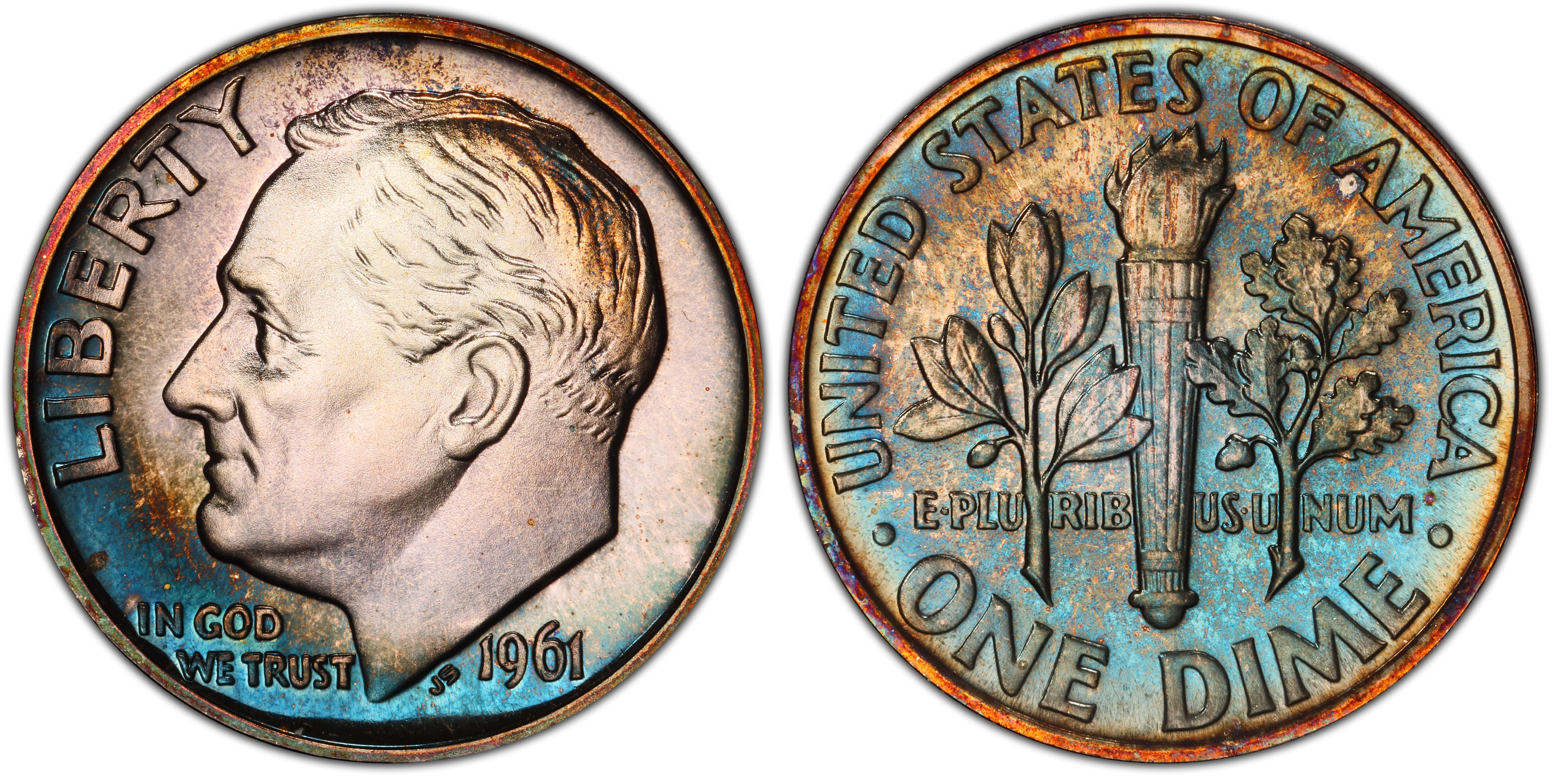 1961 10C (Proof) Roosevelt Dime - PCGS CoinFacts