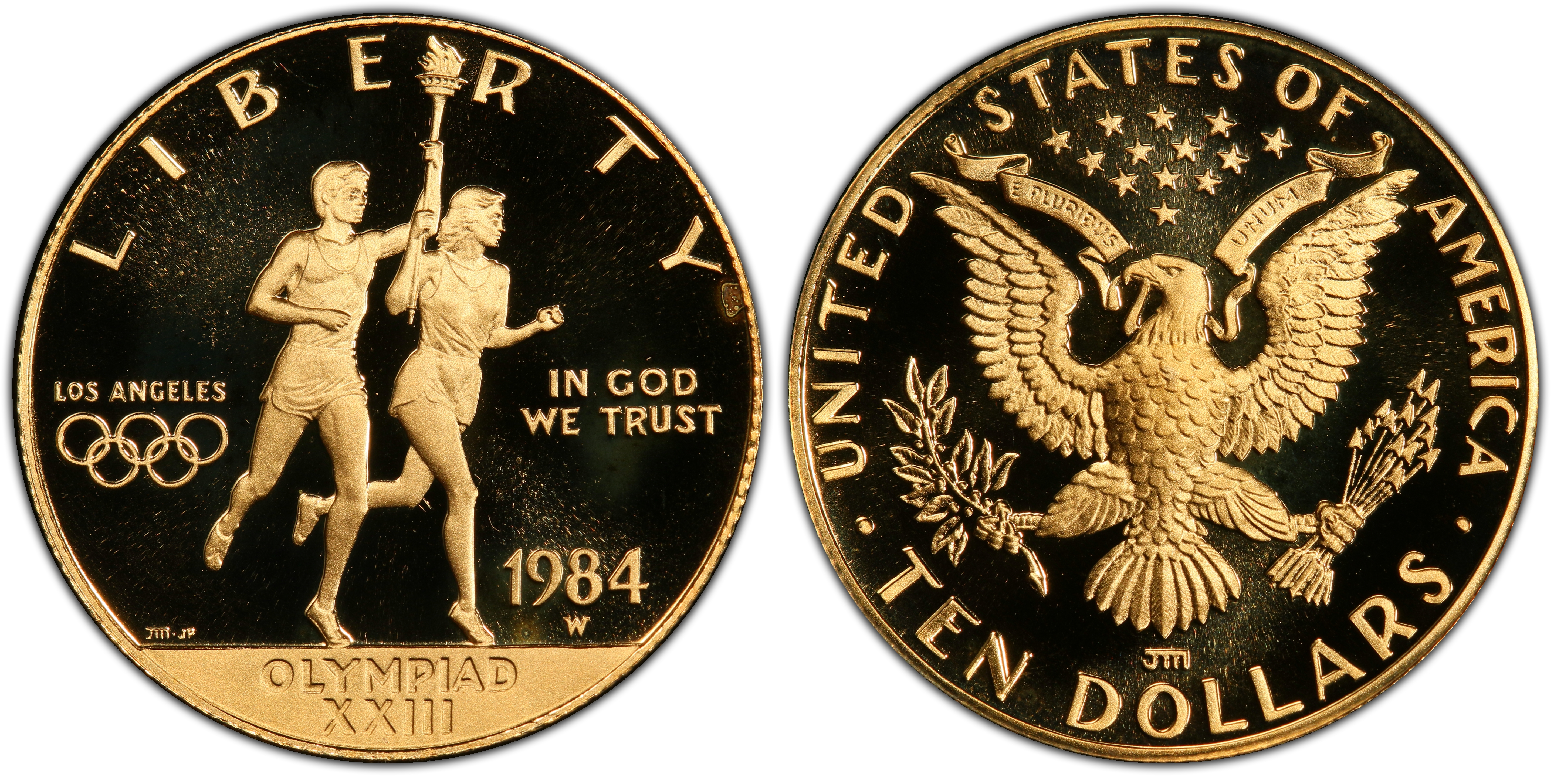 1984-W $10 Olympic, DCAM (Proof) Modern Gold Commemorative - PCGS CoinFacts