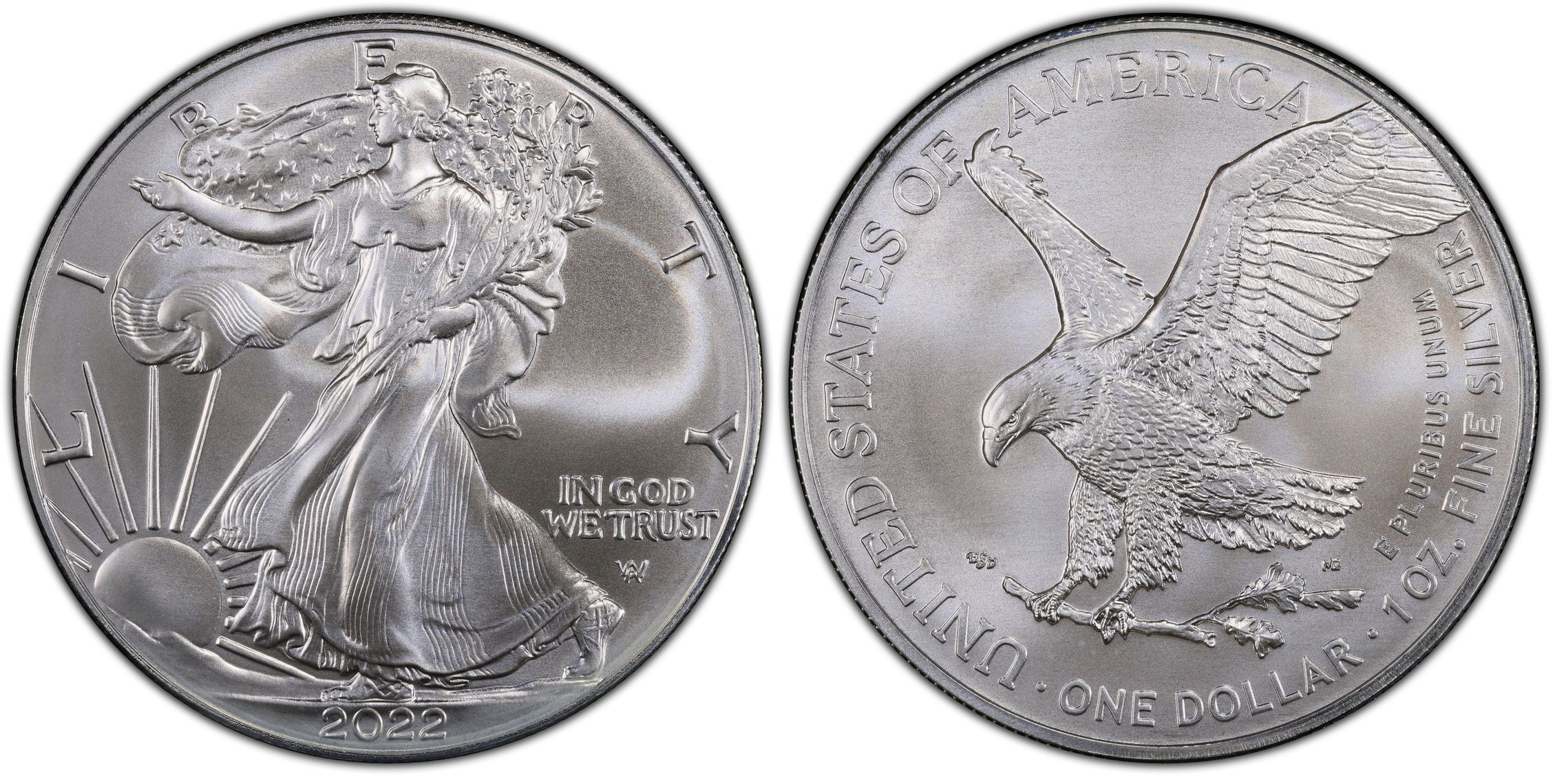 2022-(W) $1 Silver Eagle Struck at West Point First Day of Issue ...