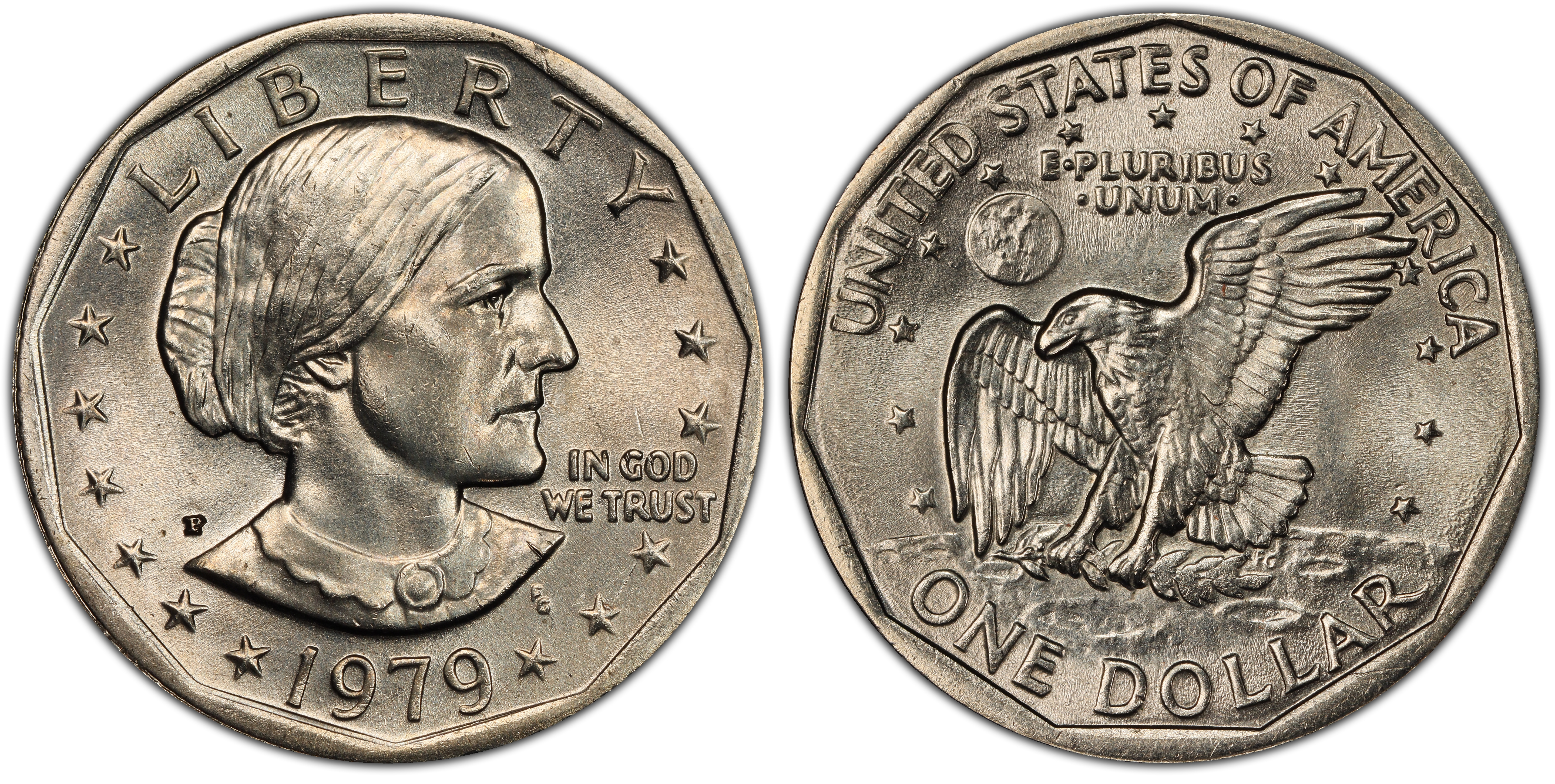 Images of Susan B. Anthony Dollar 1979-P SBA$1 Wide Rim - PCGS