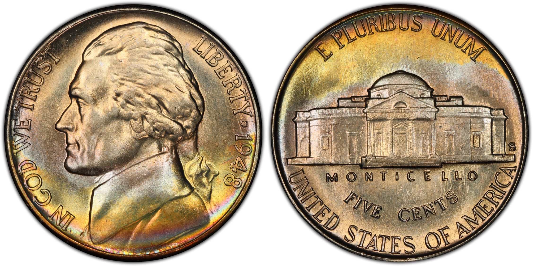 1948-S 5C (Regular Strike) Jefferson Nickel - PCGS CoinFacts