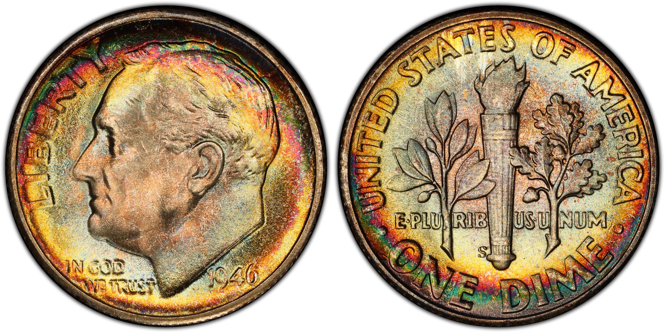 1946-S 10C (Regular Strike) Roosevelt Dime - PCGS CoinFacts