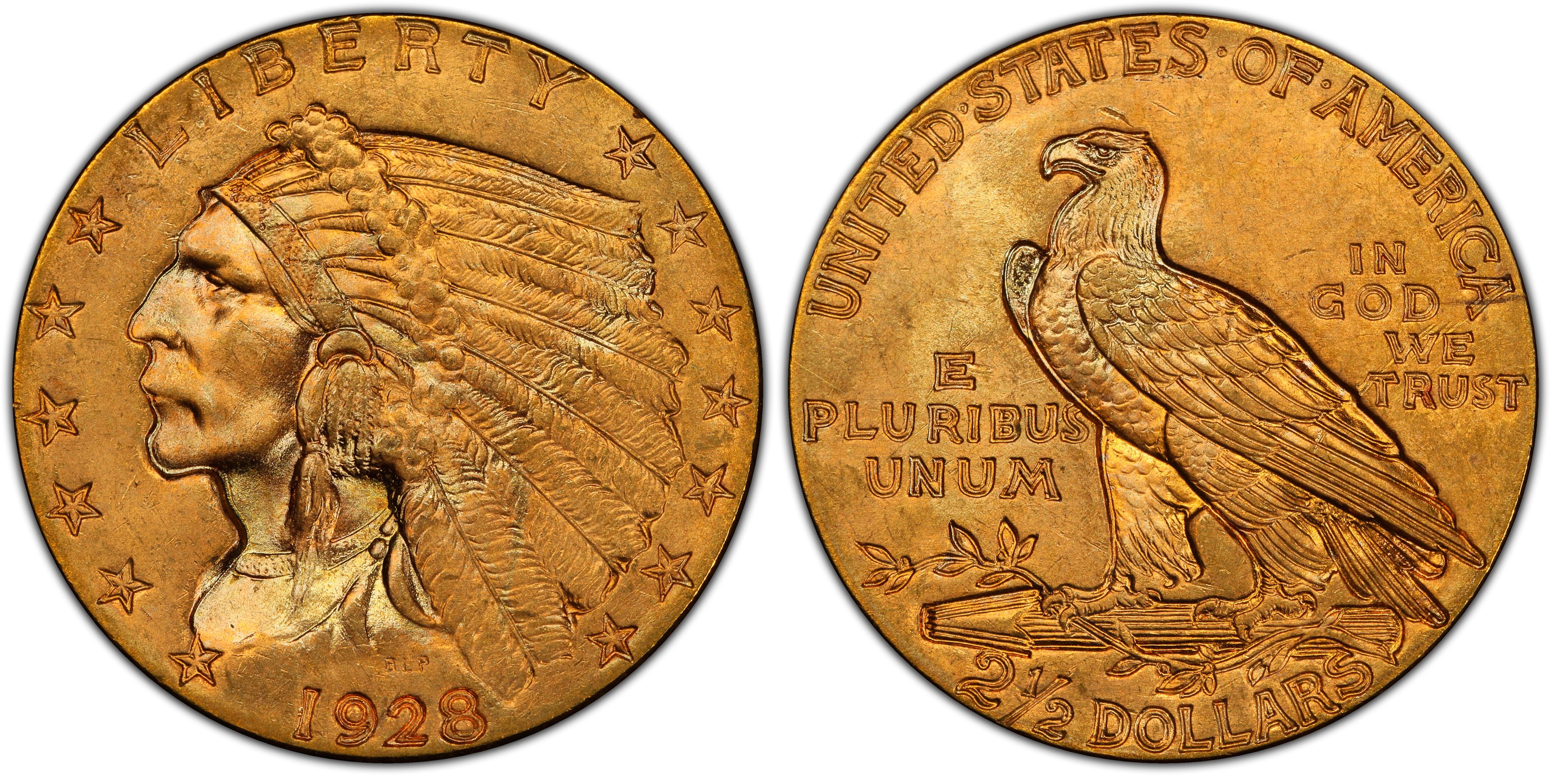 1928 $2.50 (Regular Strike) Indian $2.5 - PCGS CoinFacts