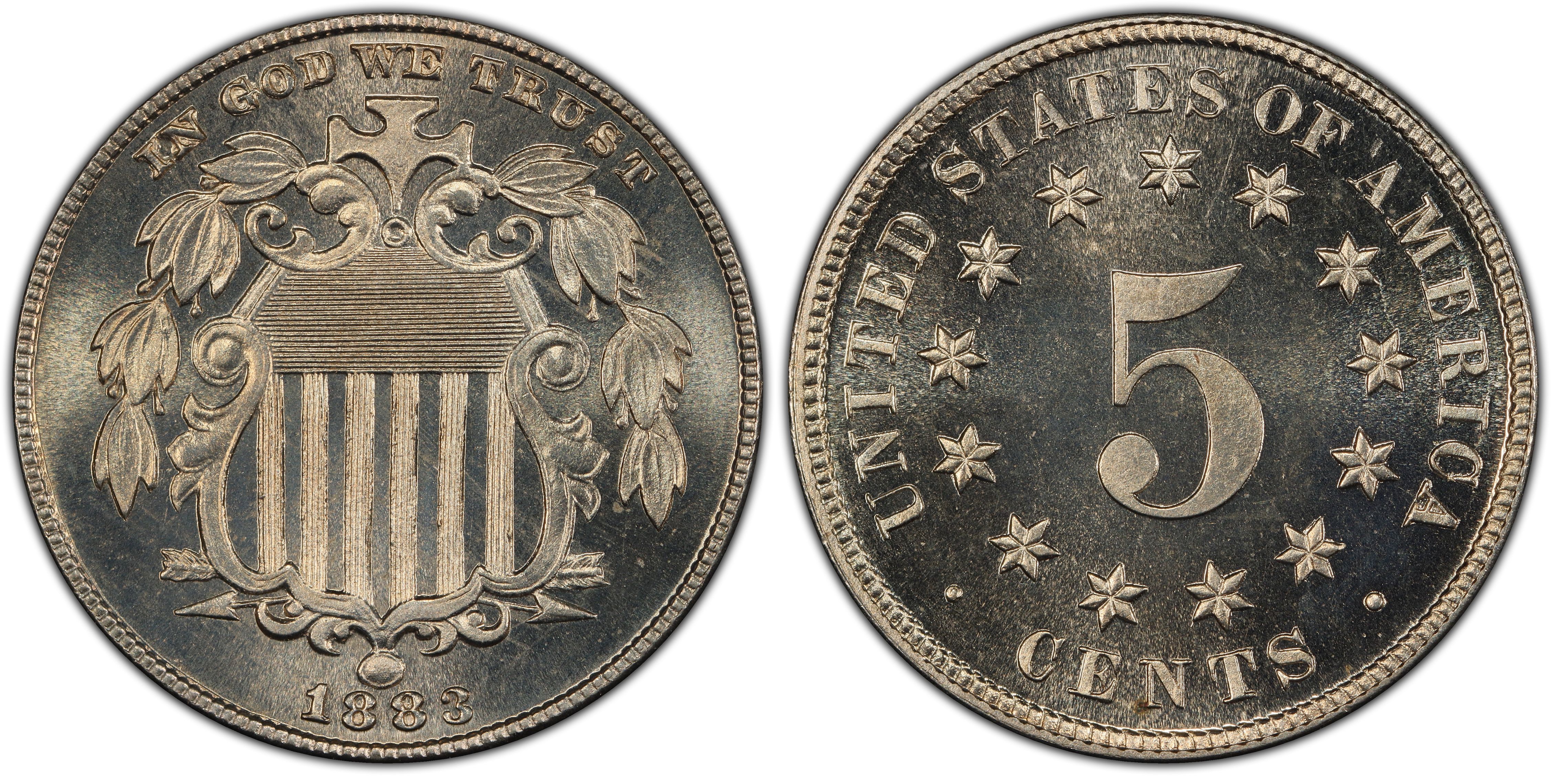 1883 5C Shield (Proof) Shield Nickel - PCGS CoinFacts