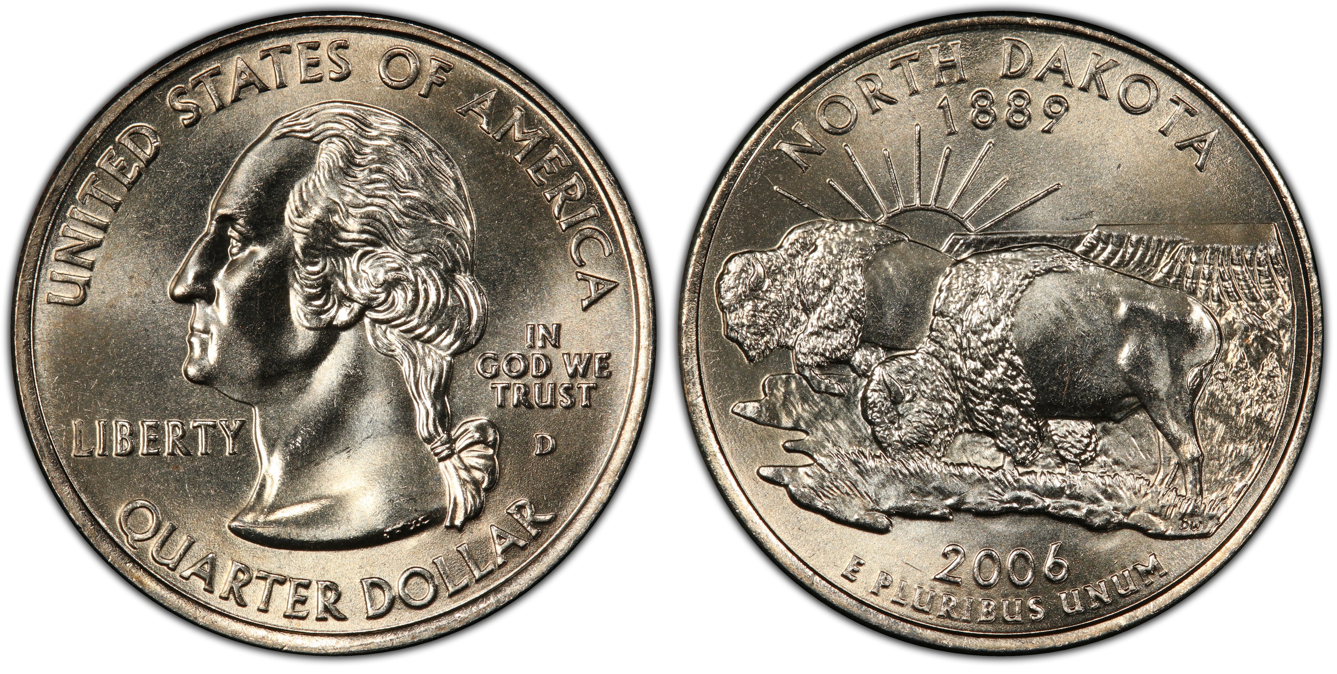 2006-P 25C North Dakota 50 States Quarter for sale online 