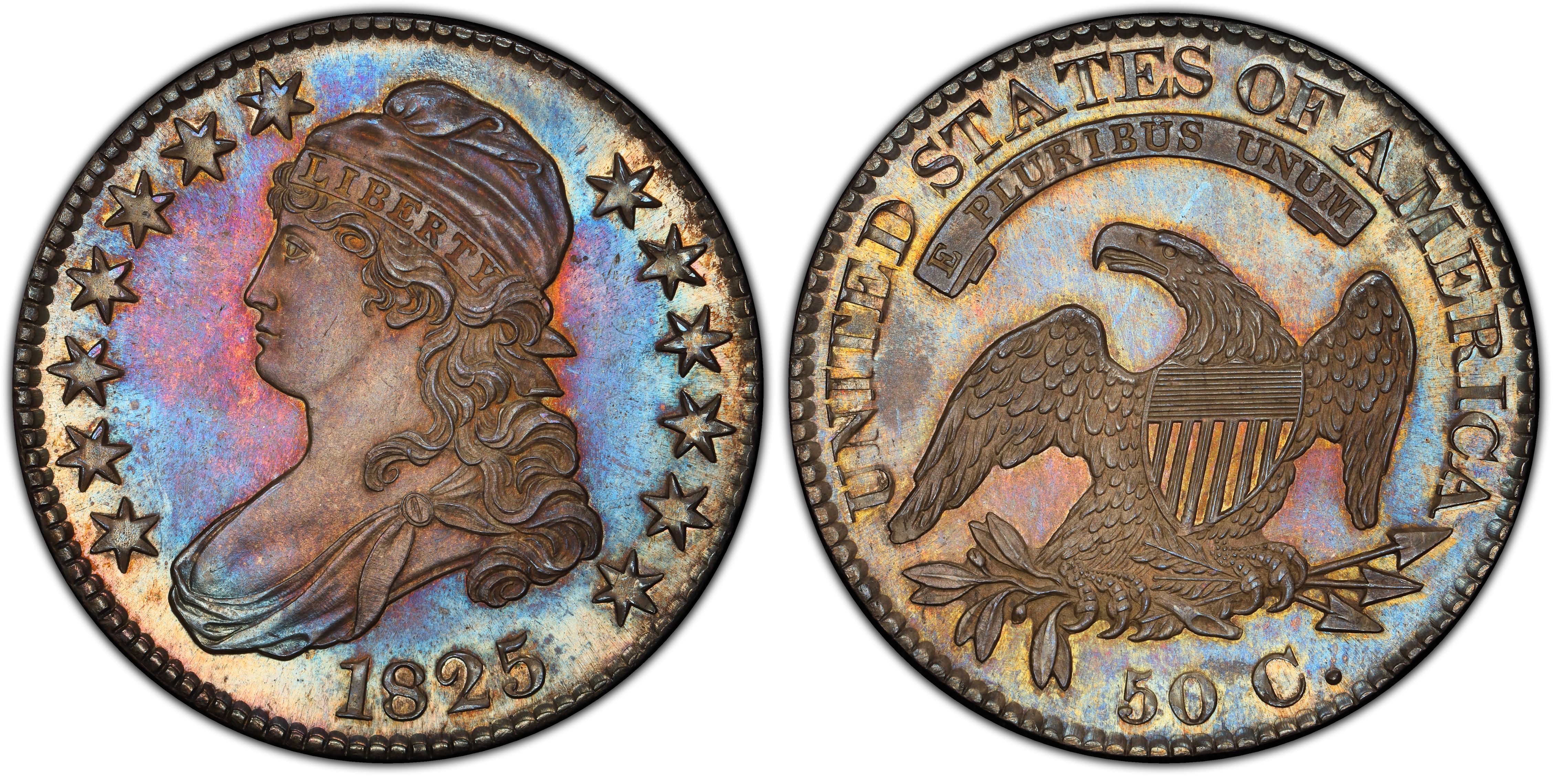 1825 50C (Proof) Capped Bust Half Dollar - PCGS CoinFacts