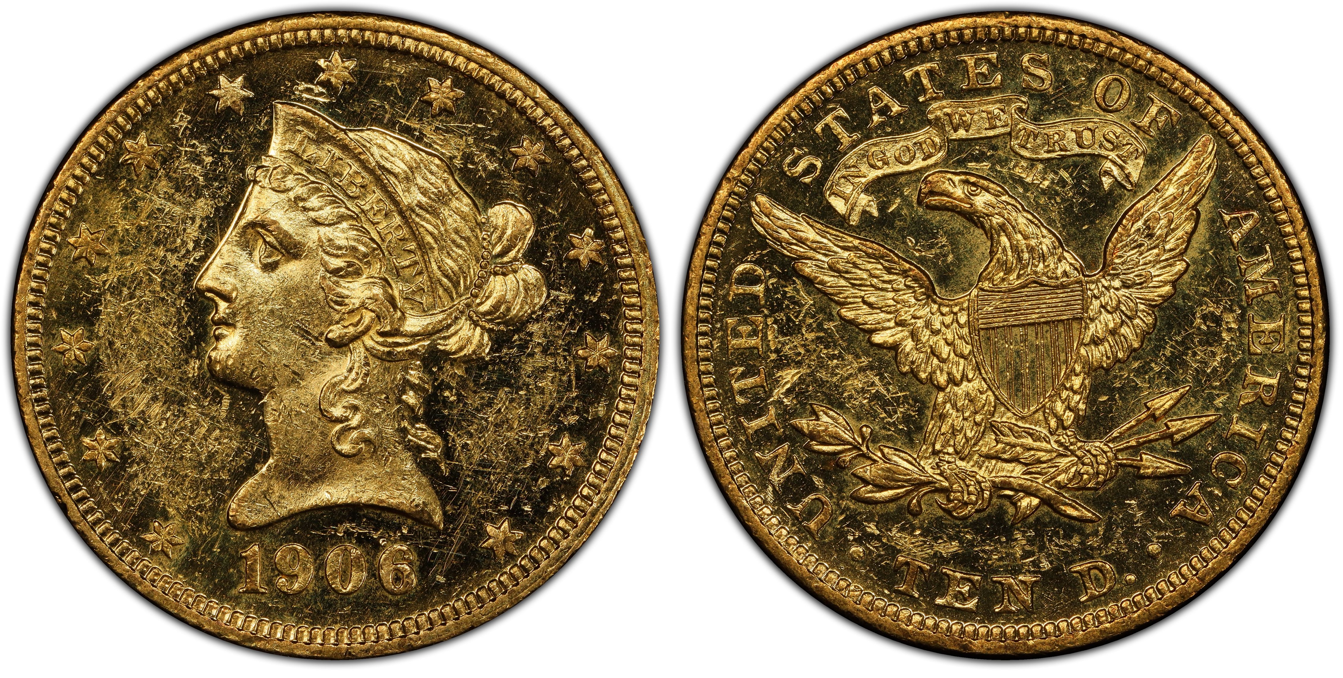 1906 $10 (Proof) Liberty Head $10 - PCGS CoinFacts