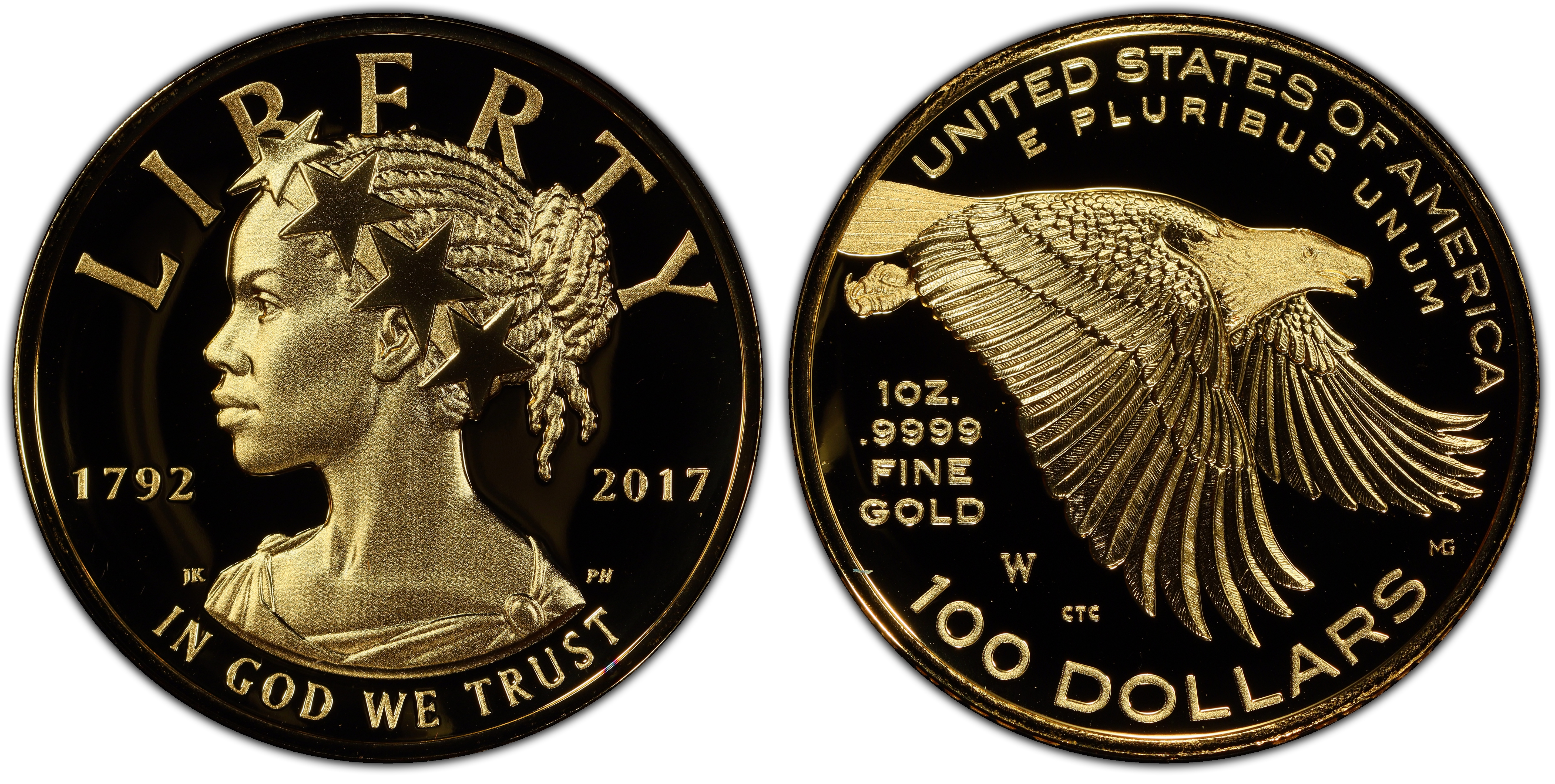 2017-W $100 American Liberty High Relief First Strike, DCAM (Proof