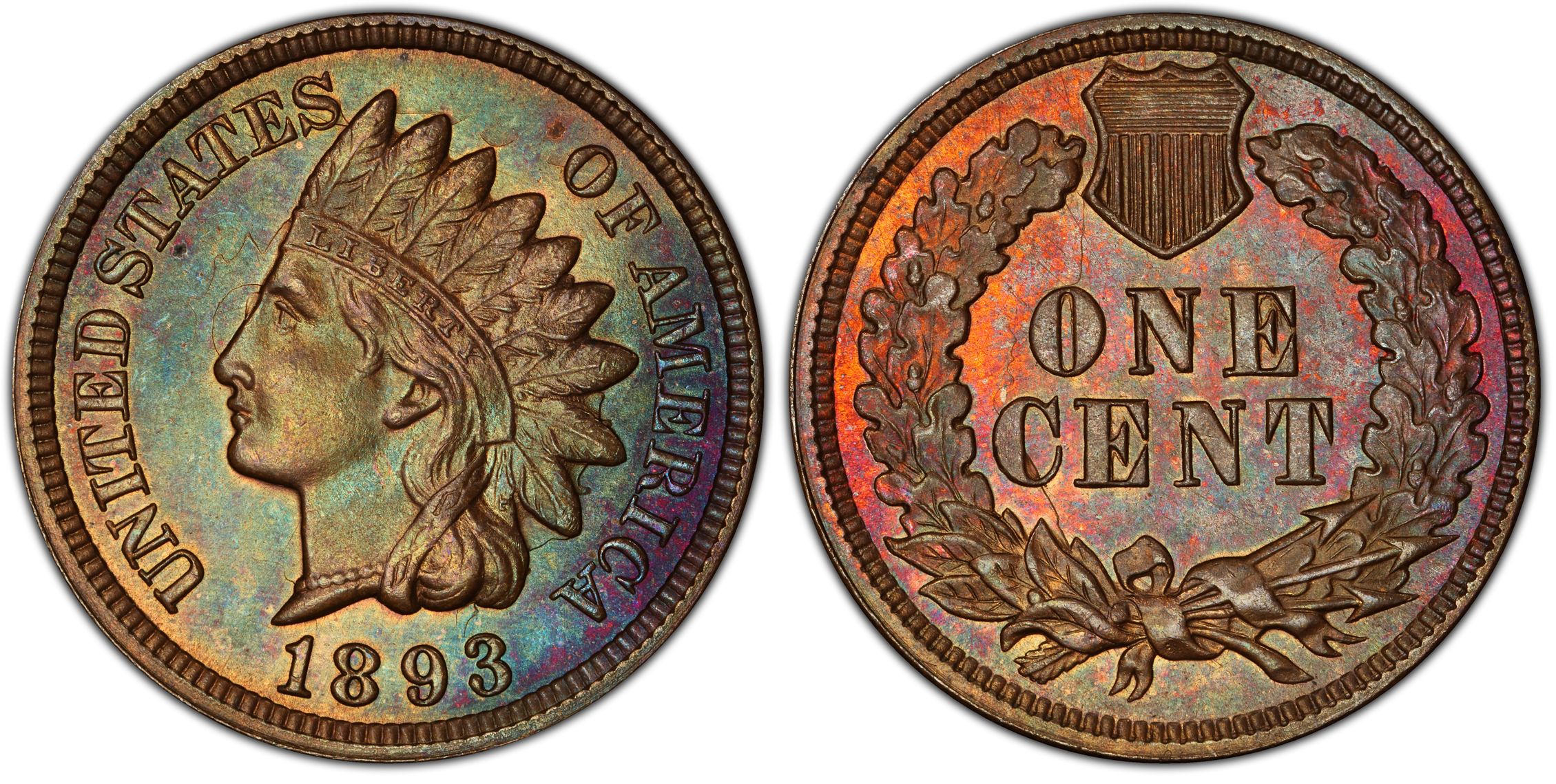 1893 1C, BN (Regular Strike) Indian Cent - PCGS CoinFacts