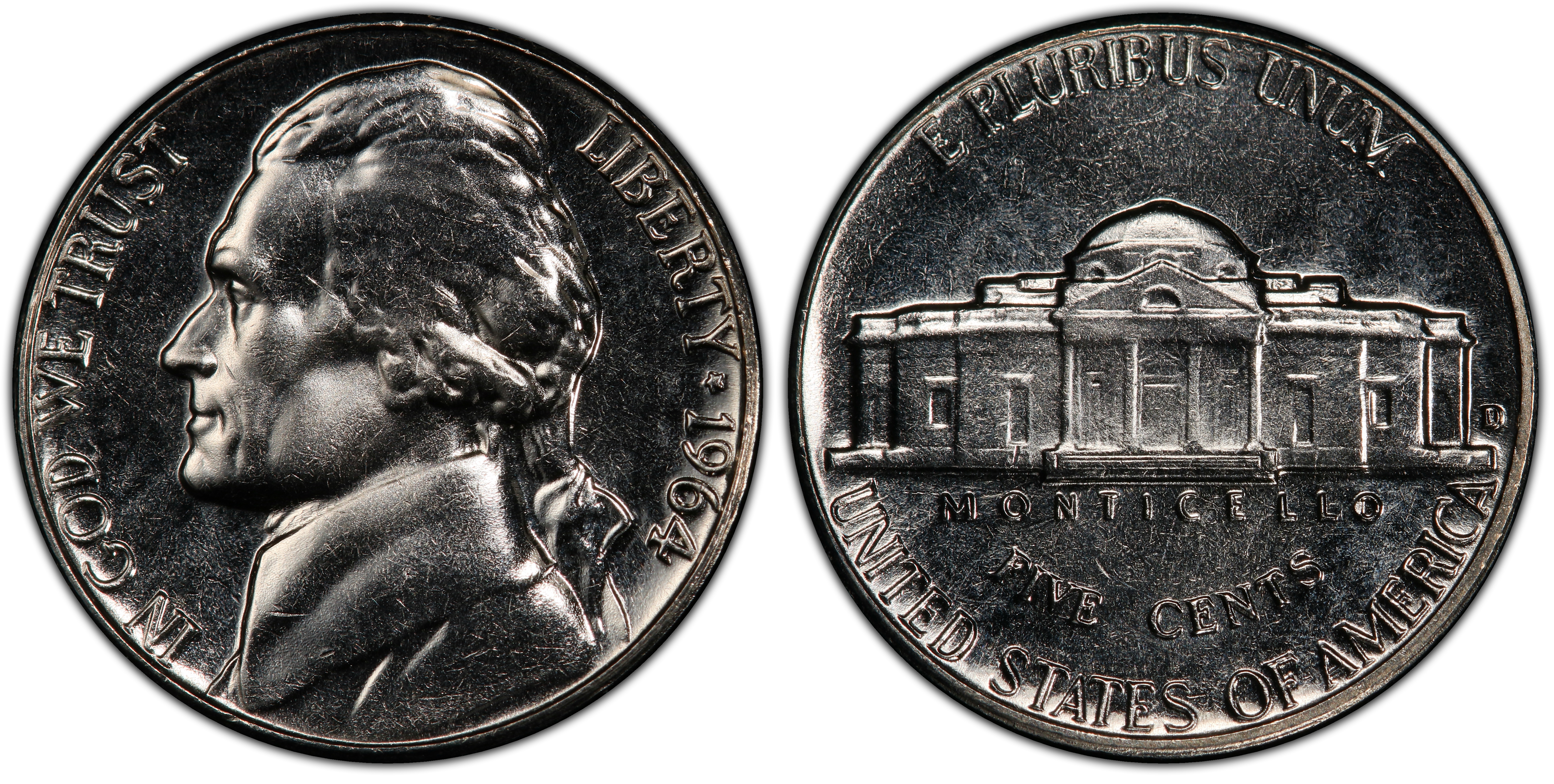 1964-D 5C, FS PL (Regular Strike) Jefferson Nickel - PCGS CoinFacts