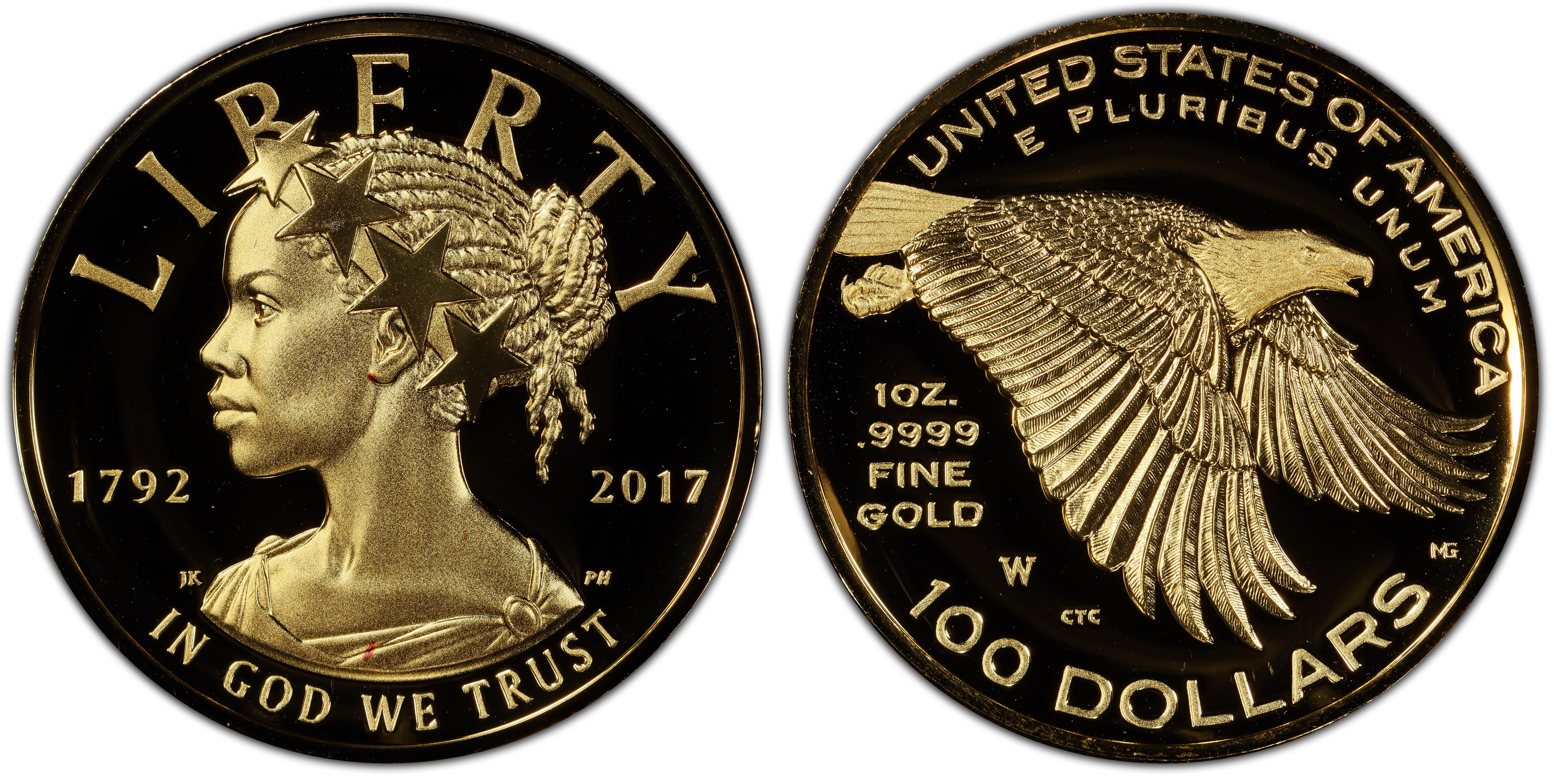 2017-W $100 American Liberty High Relief First Strike, DCAM (Proof