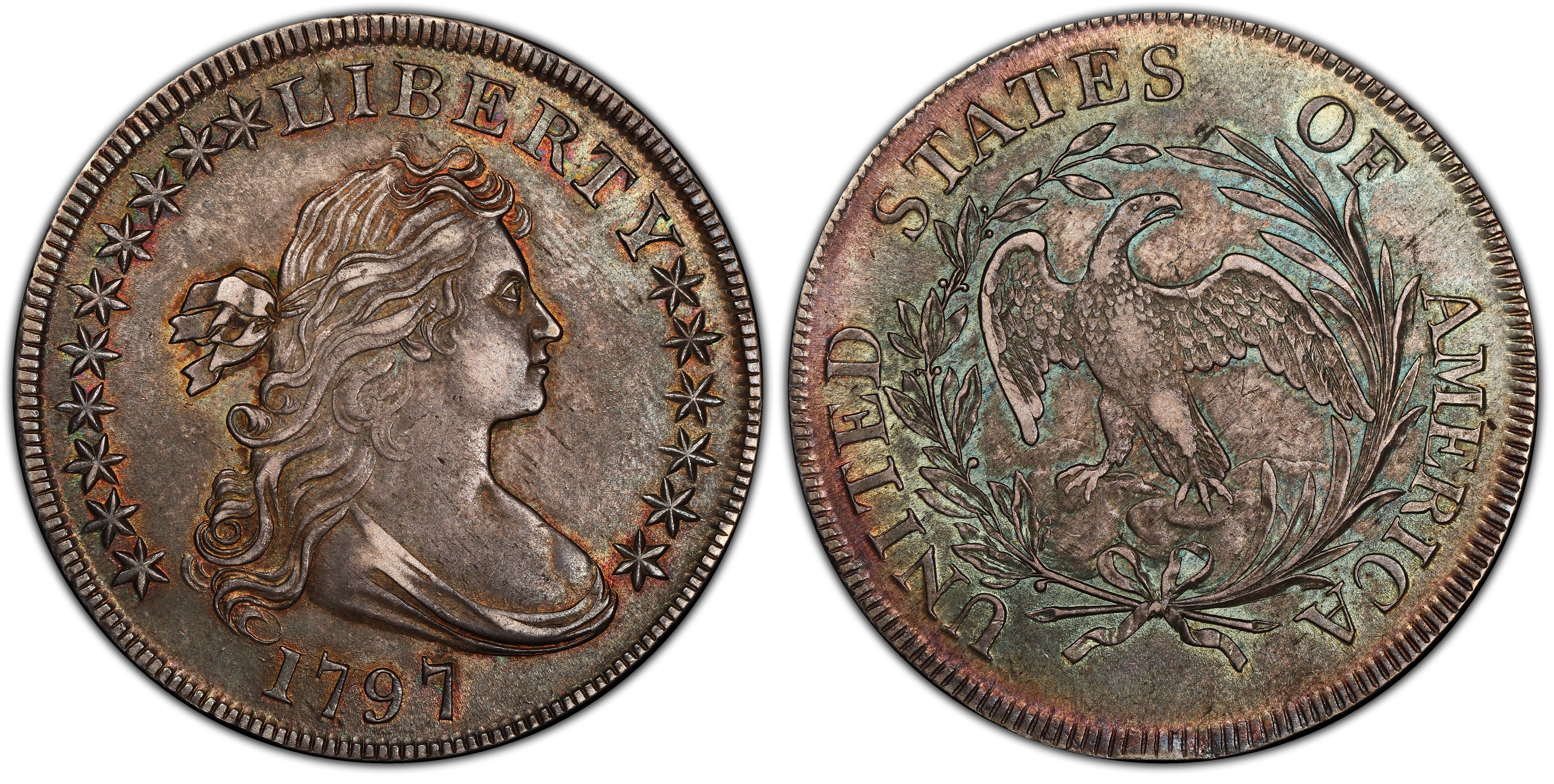 1797 $1 BB-71 (Regular Strike) Draped Bust Dollar - PCGS CoinFacts