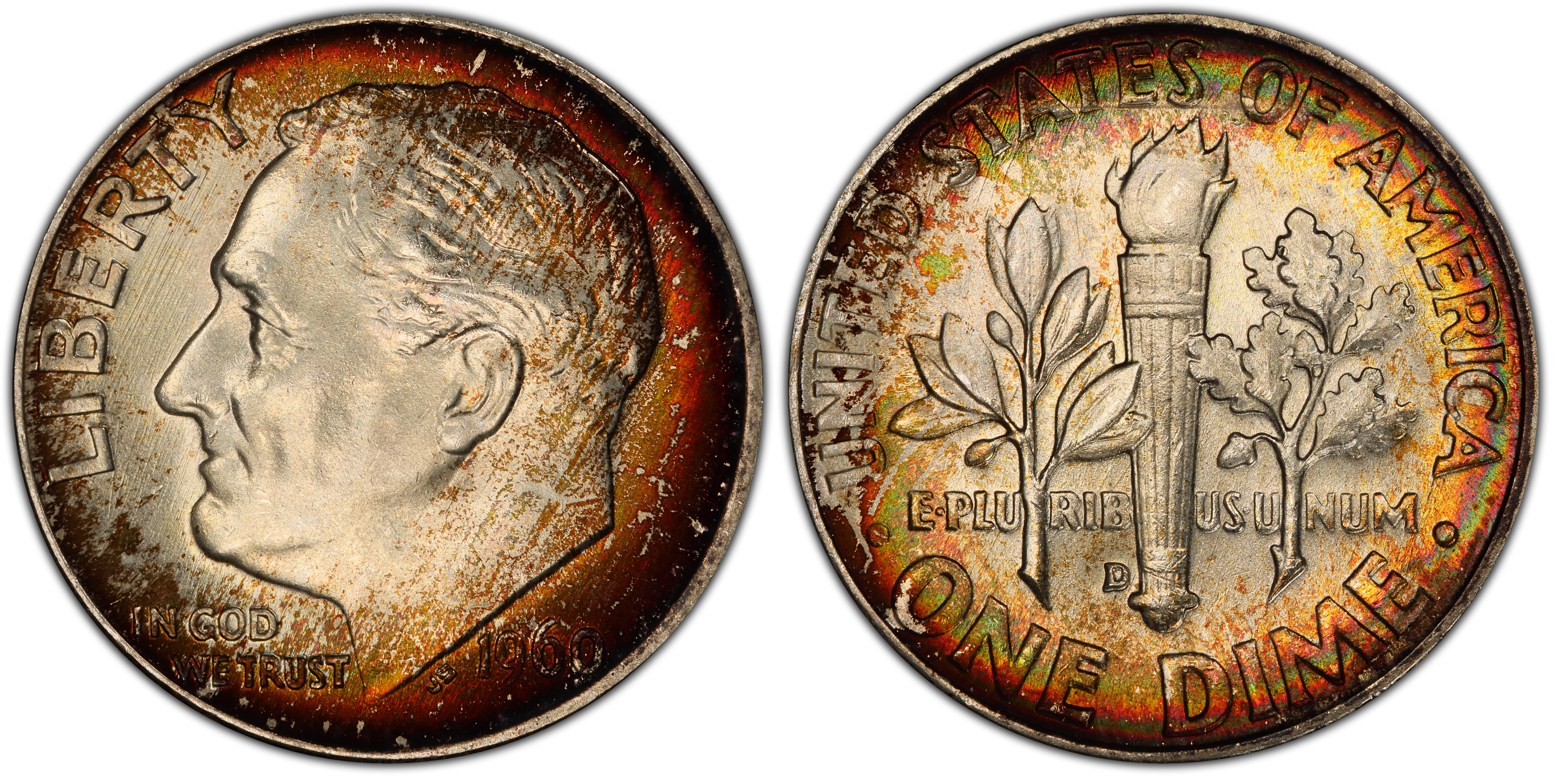 1960-D 10C (Regular Strike) Roosevelt Dime - PCGS CoinFacts