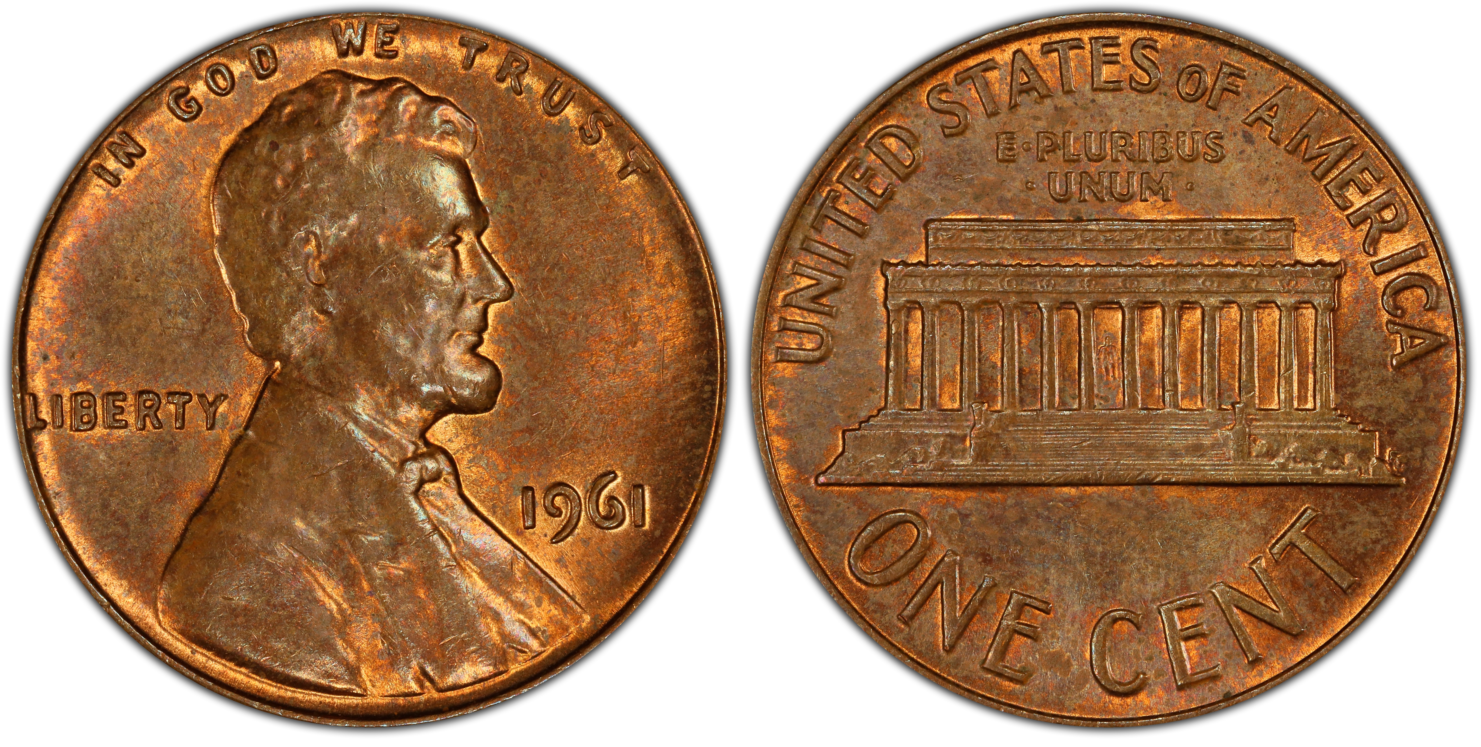 1961 1c, Bn (regular Strike) Lincoln Cent (modern) - Pcgs Coinfacts