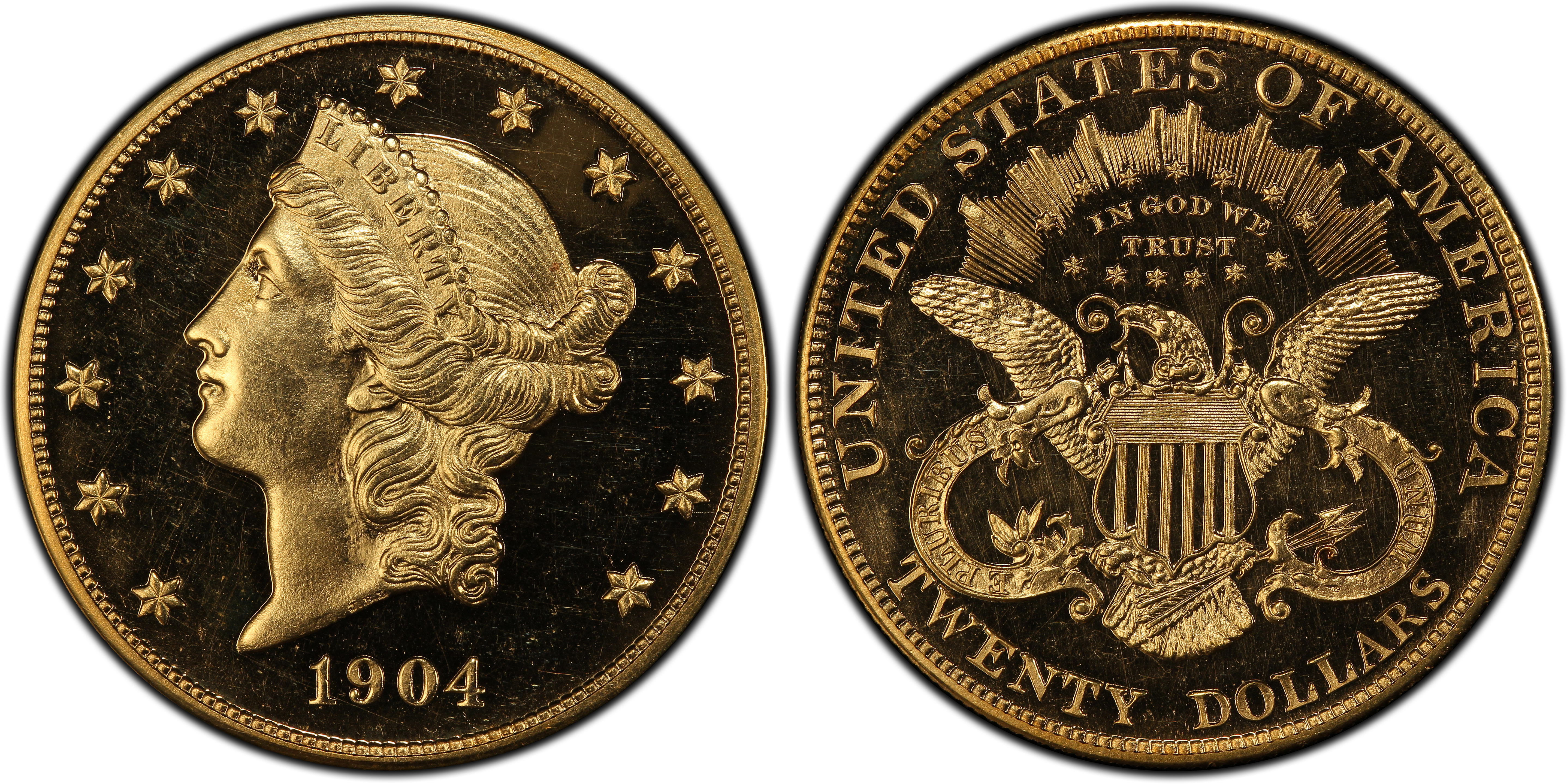 1904 20 CAM Proof Liberty Head 20 PCGS CoinFacts