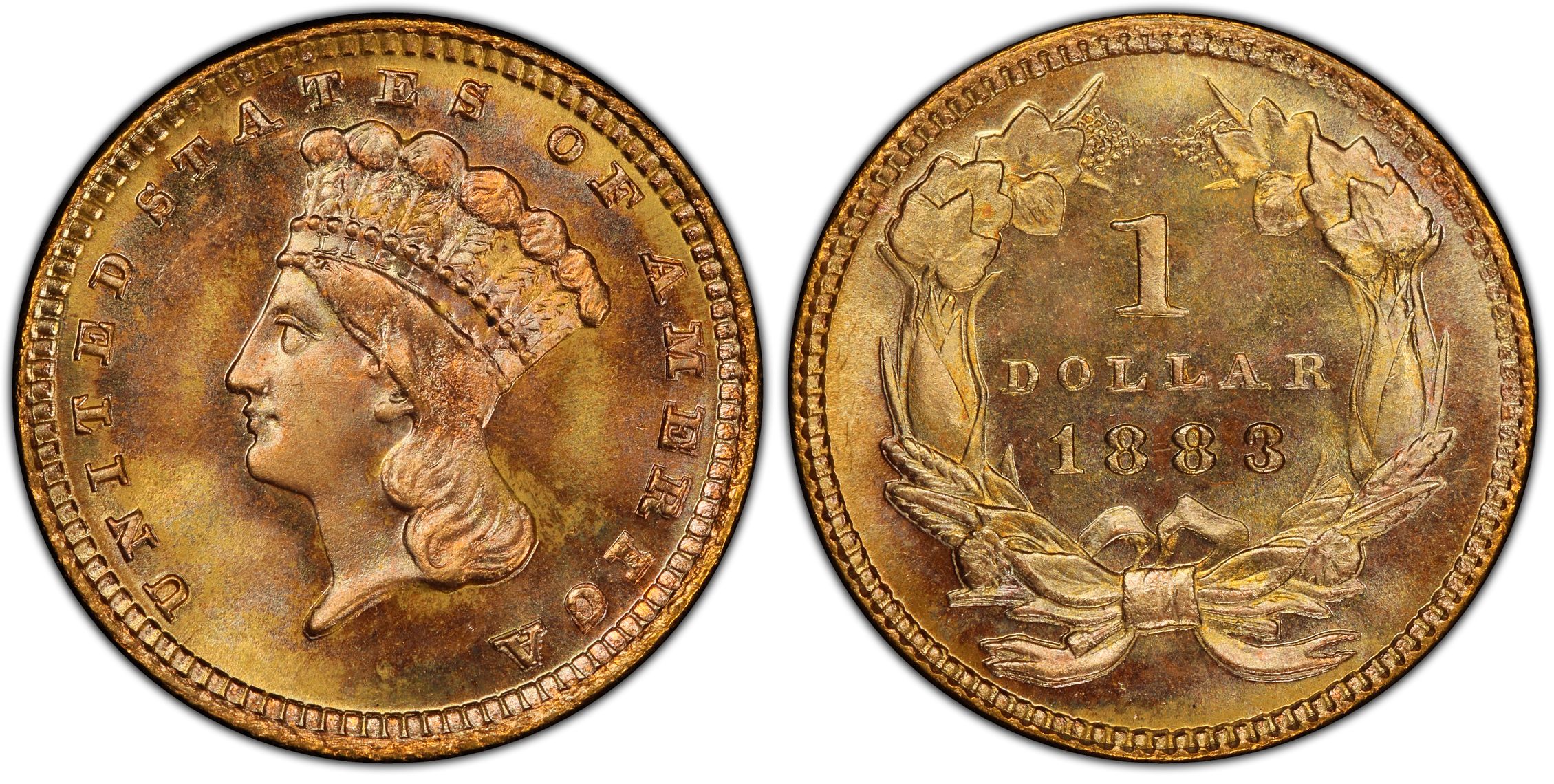 1883 G 1 Regular Strike Gold Dollar PCGS CoinFacts