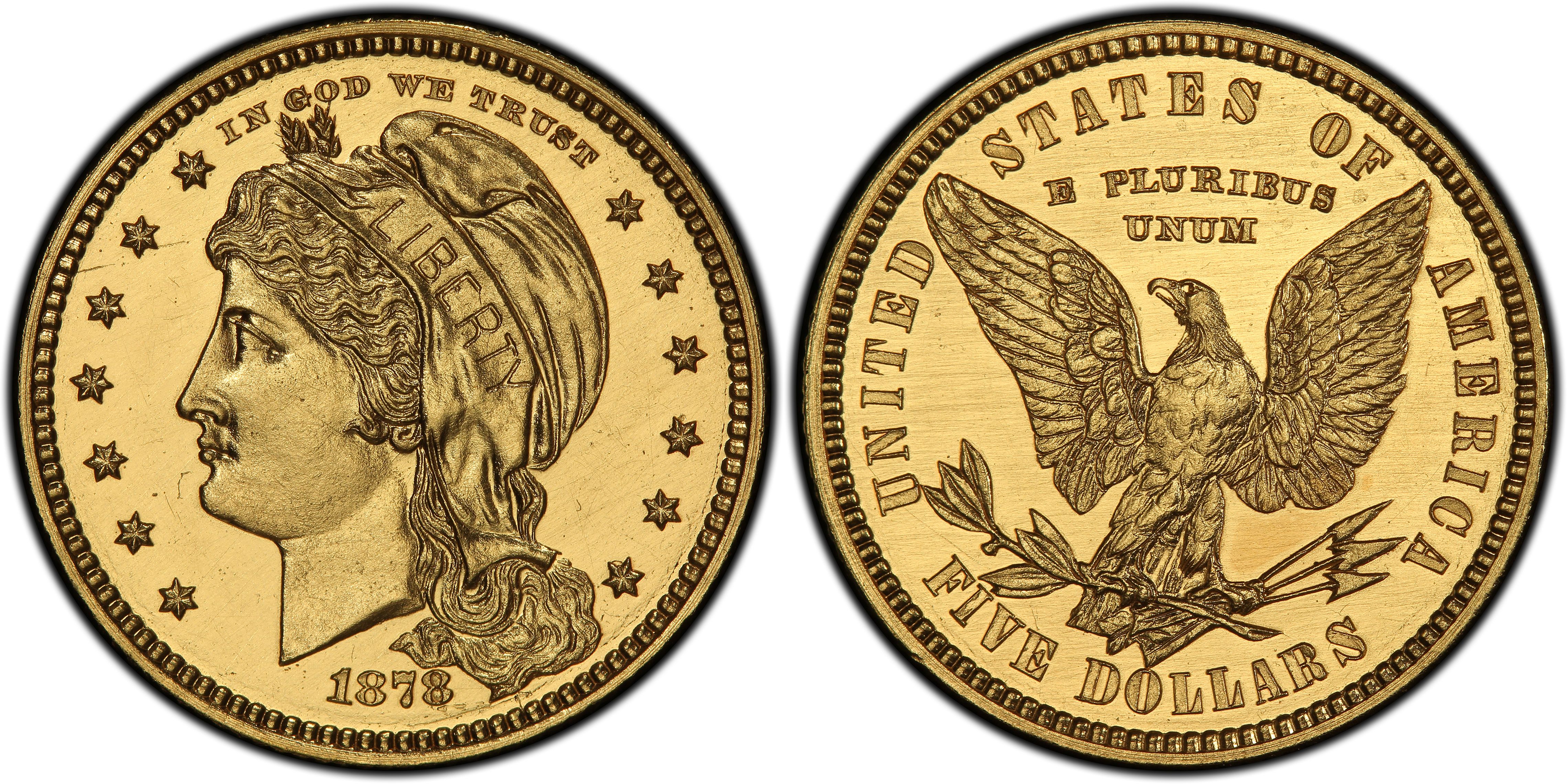 1878 $5 J-1576 Gilt (Proof) Patterns - PCGS CoinFacts