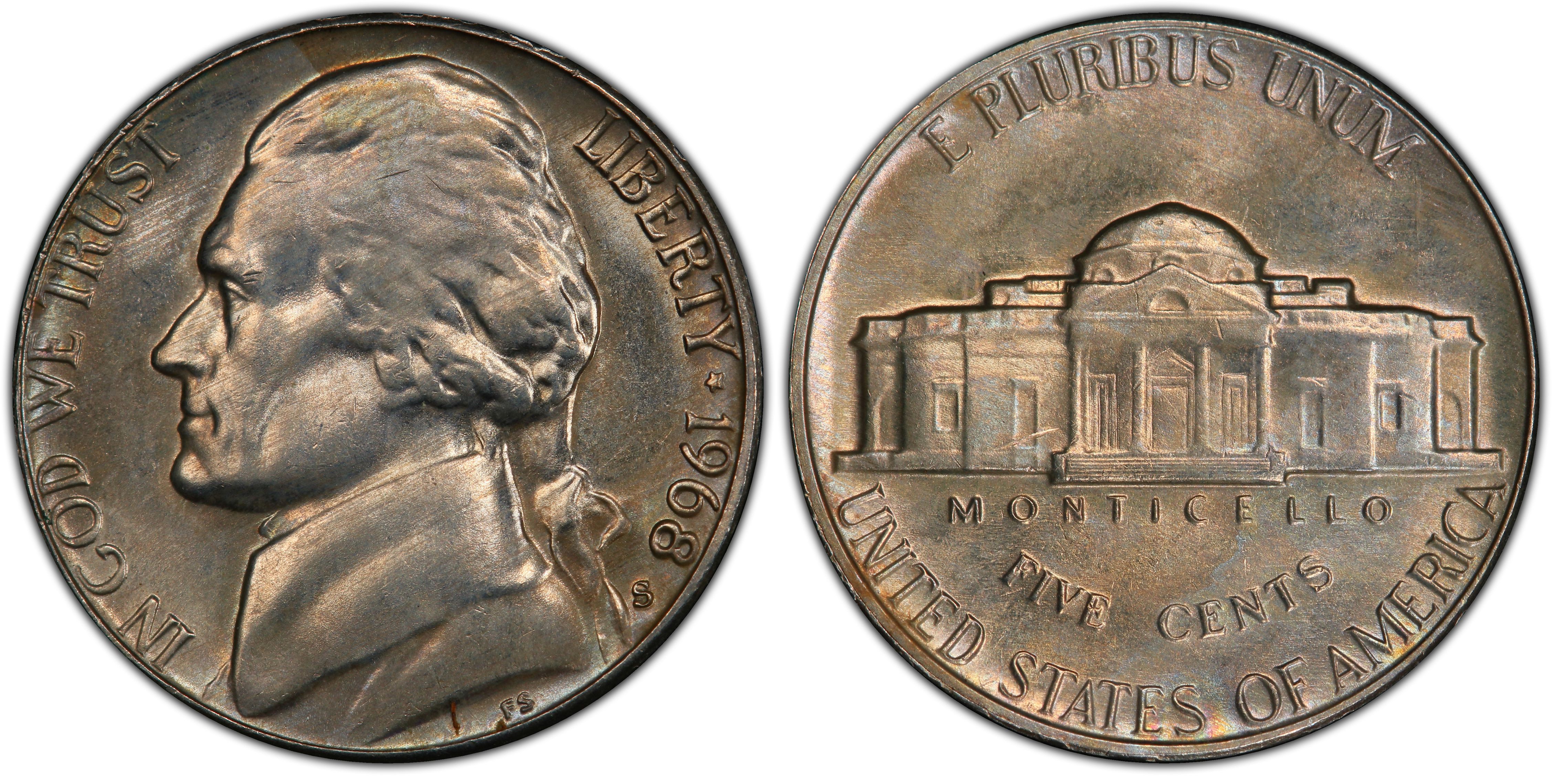 1968-S 5C, FS (Regular Strike) Jefferson Nickel - PCGS CoinFacts