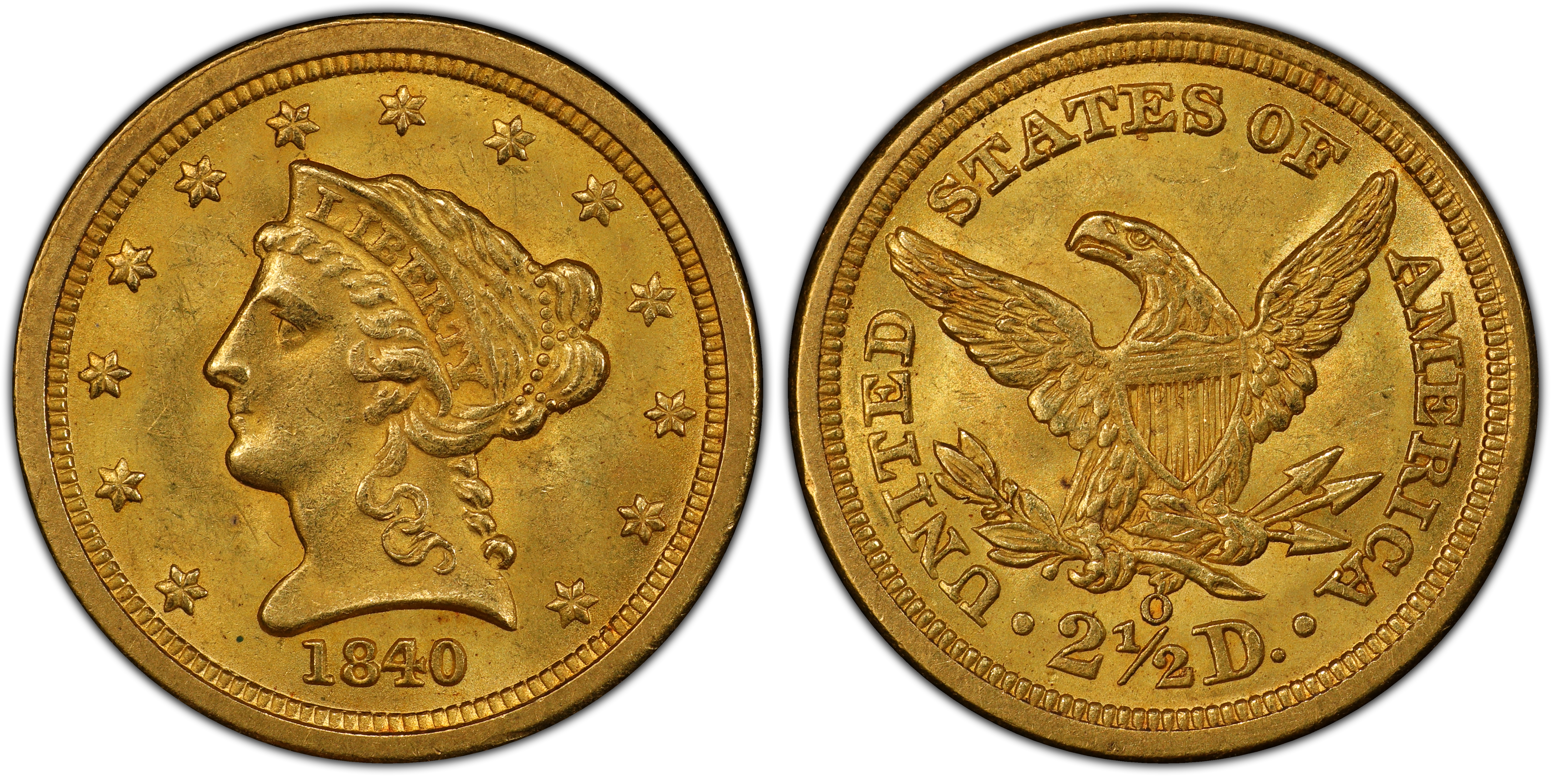 1840-O $2.50 (Regular Strike) Liberty Head $2.5 - PCGS CoinFacts