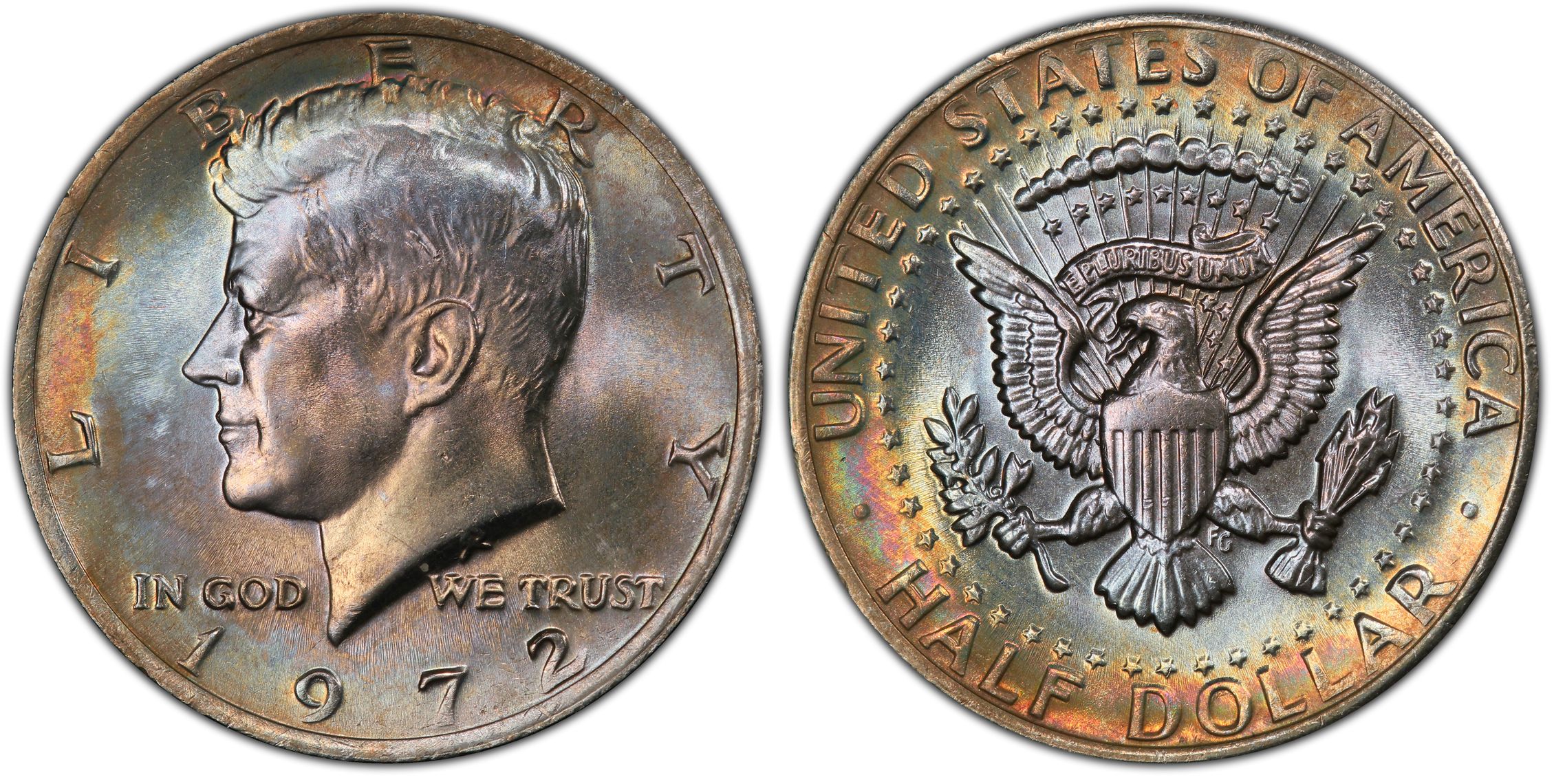 1972 50C (Regular Strike) Kennedy Half Dollar - PCGS CoinFacts