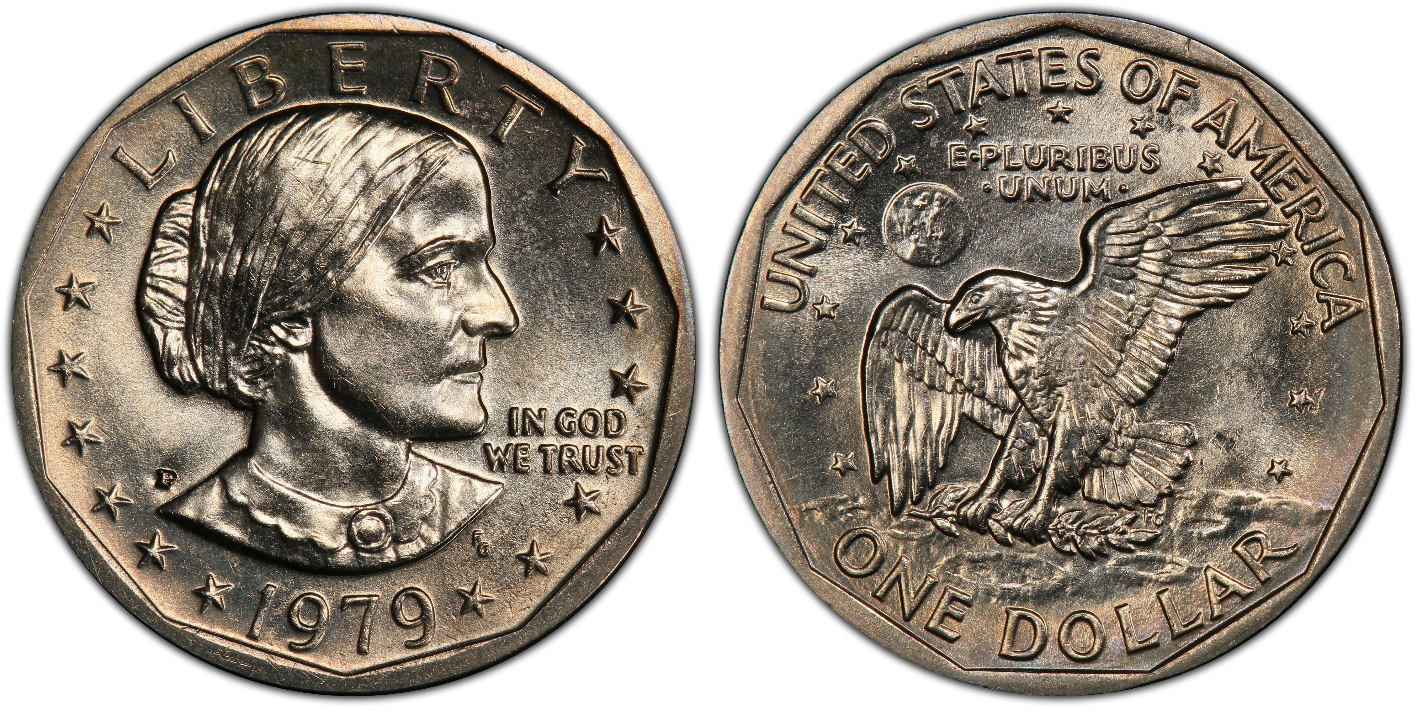 Images of Susan B. Anthony Dollar 1979-P SBA$1 Wide Rim - PCGS