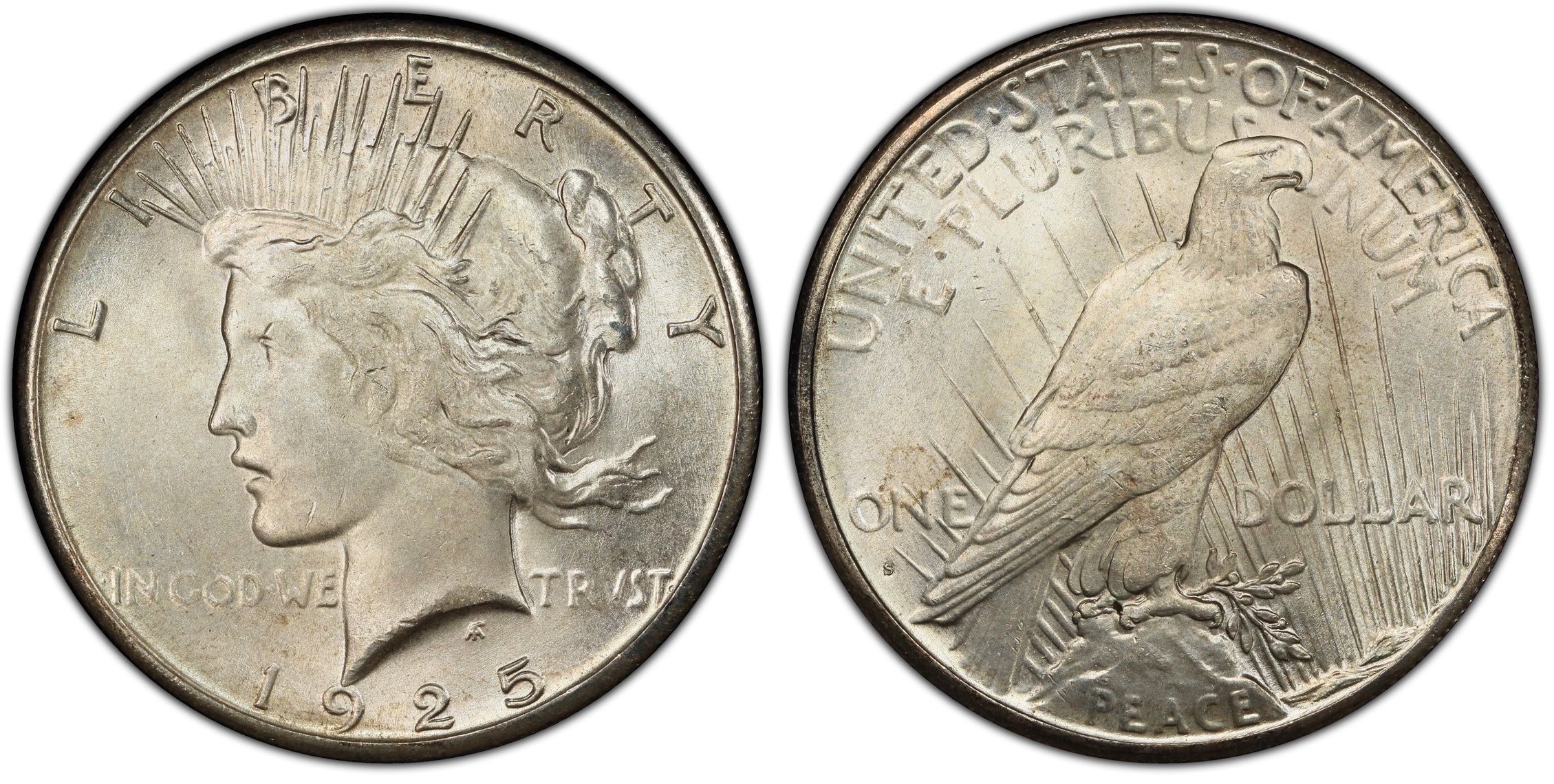 1925-S $1 (Regular Strike) Peace Dollar - PCGS CoinFacts