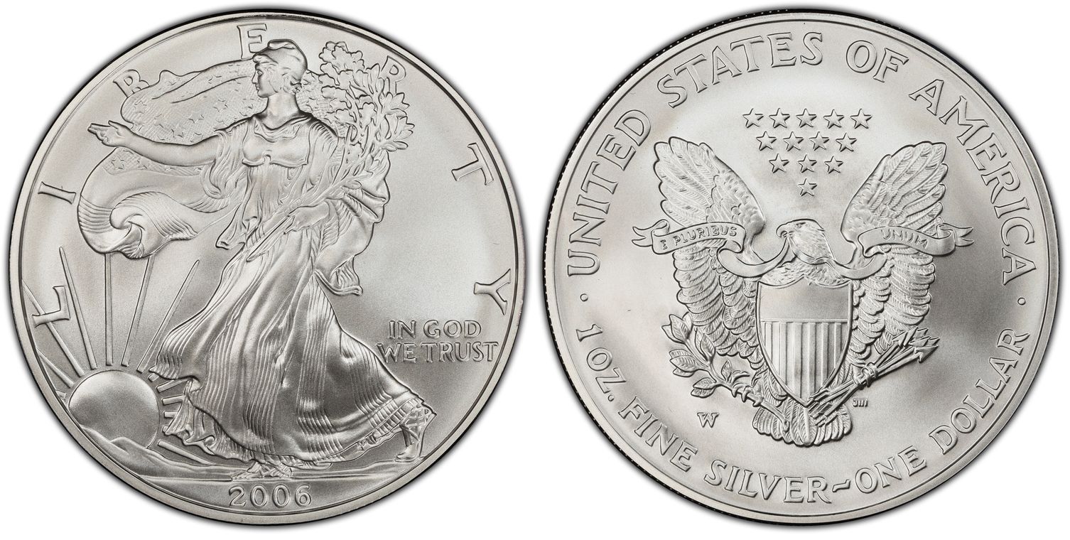 2006-W $1 Burnished Silver Eagle (Special Strike) Silver Eagles 