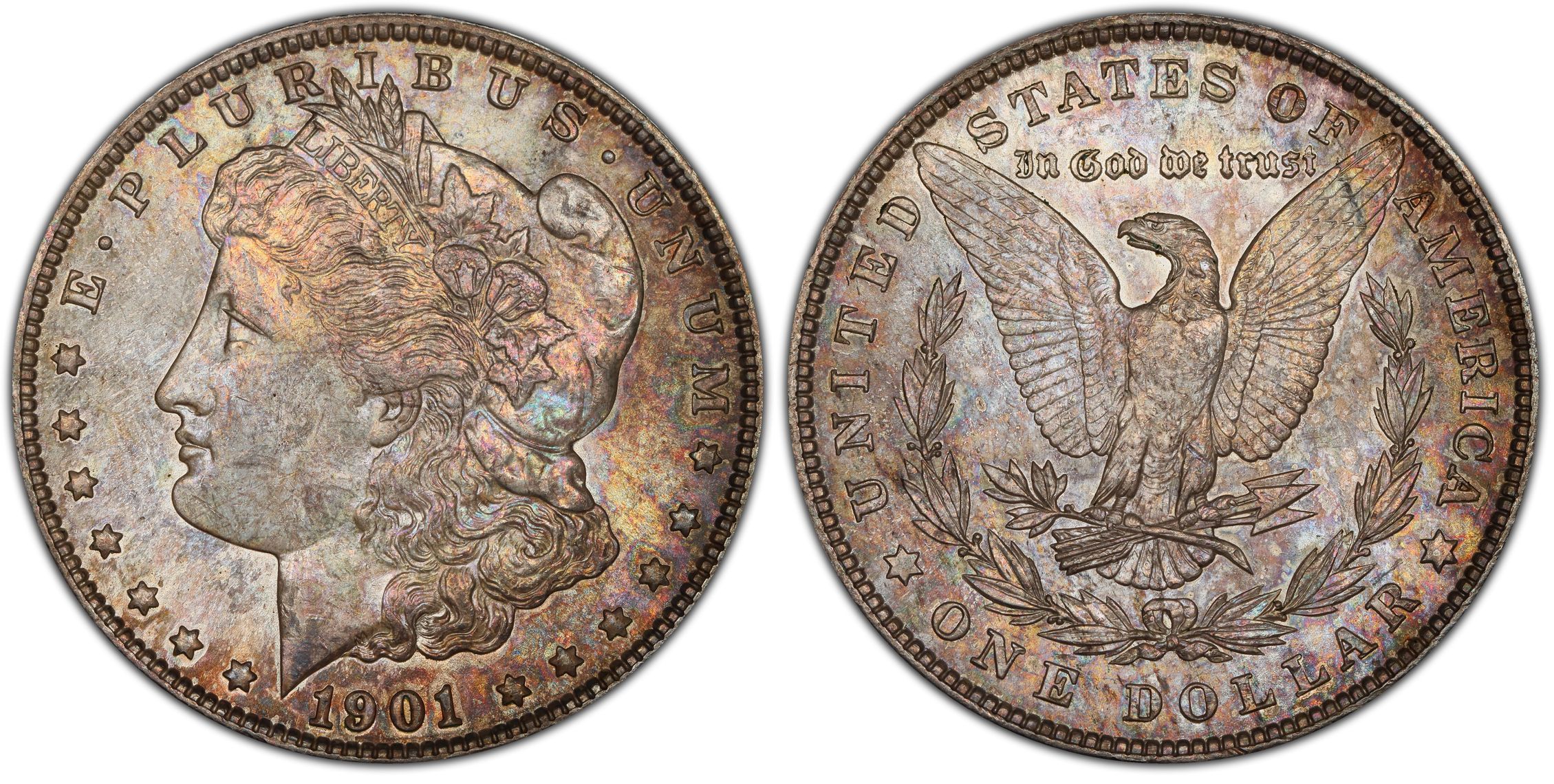 1901 1 Regular Strike Morgan Dollar PCGS CoinFacts