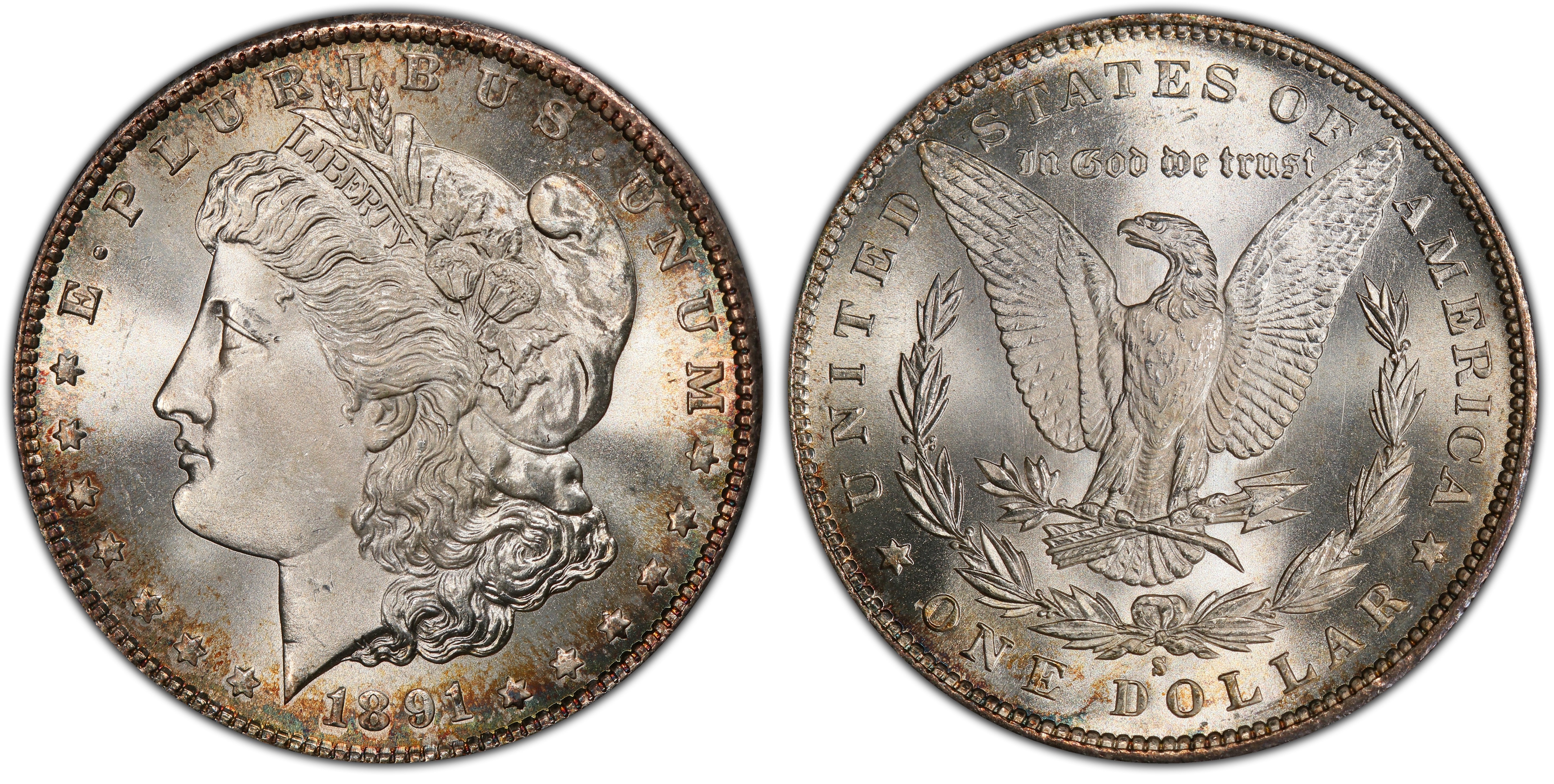 1891-S $1 (Regular Strike) Morgan Dollar - PCGS CoinFacts