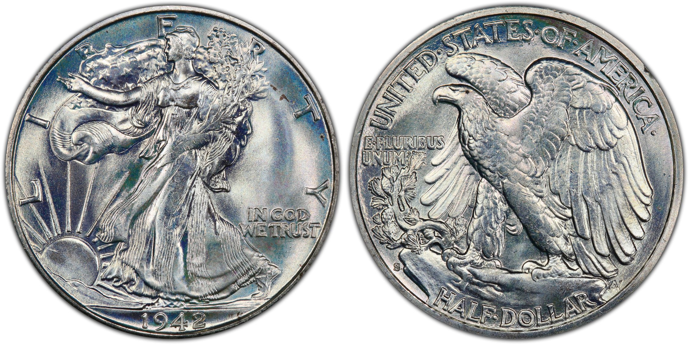 1942-S 50C (Regular Strike) Walking Liberty Half Dollar - PCGS