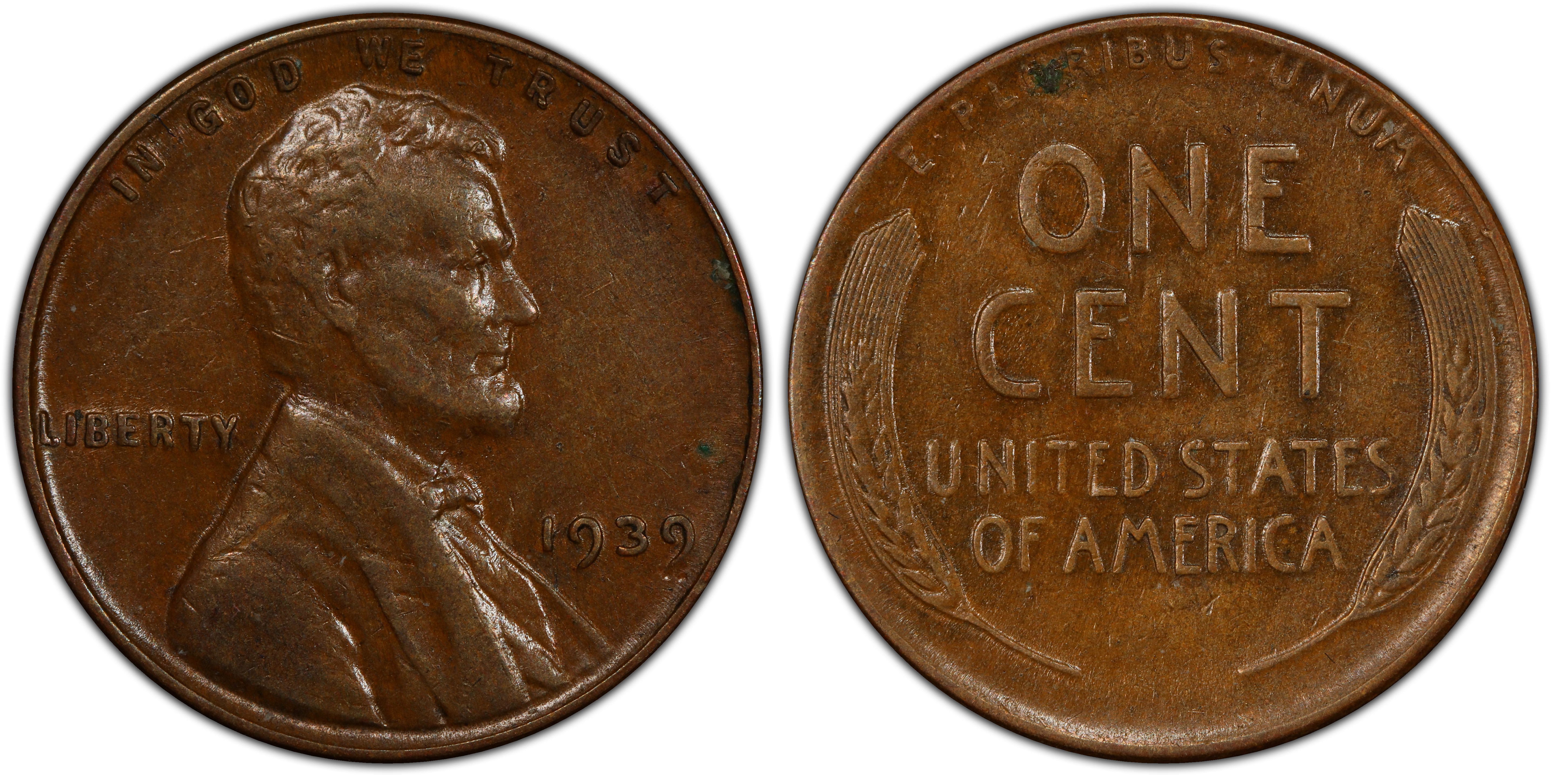 1939 wheat penny error sold coin