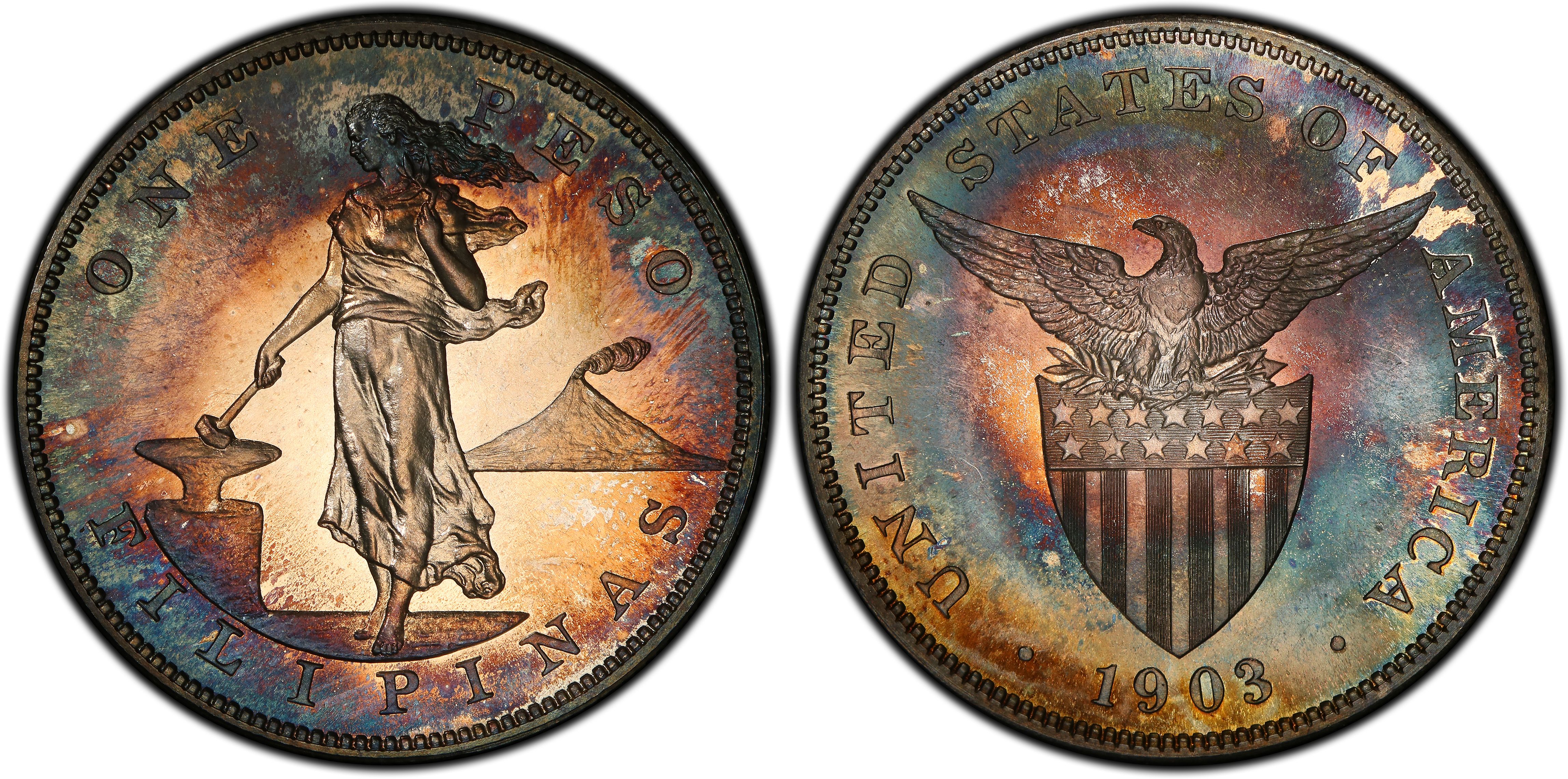 1903 Peso (Proof) U.S. Philippines - PCGS CoinFacts