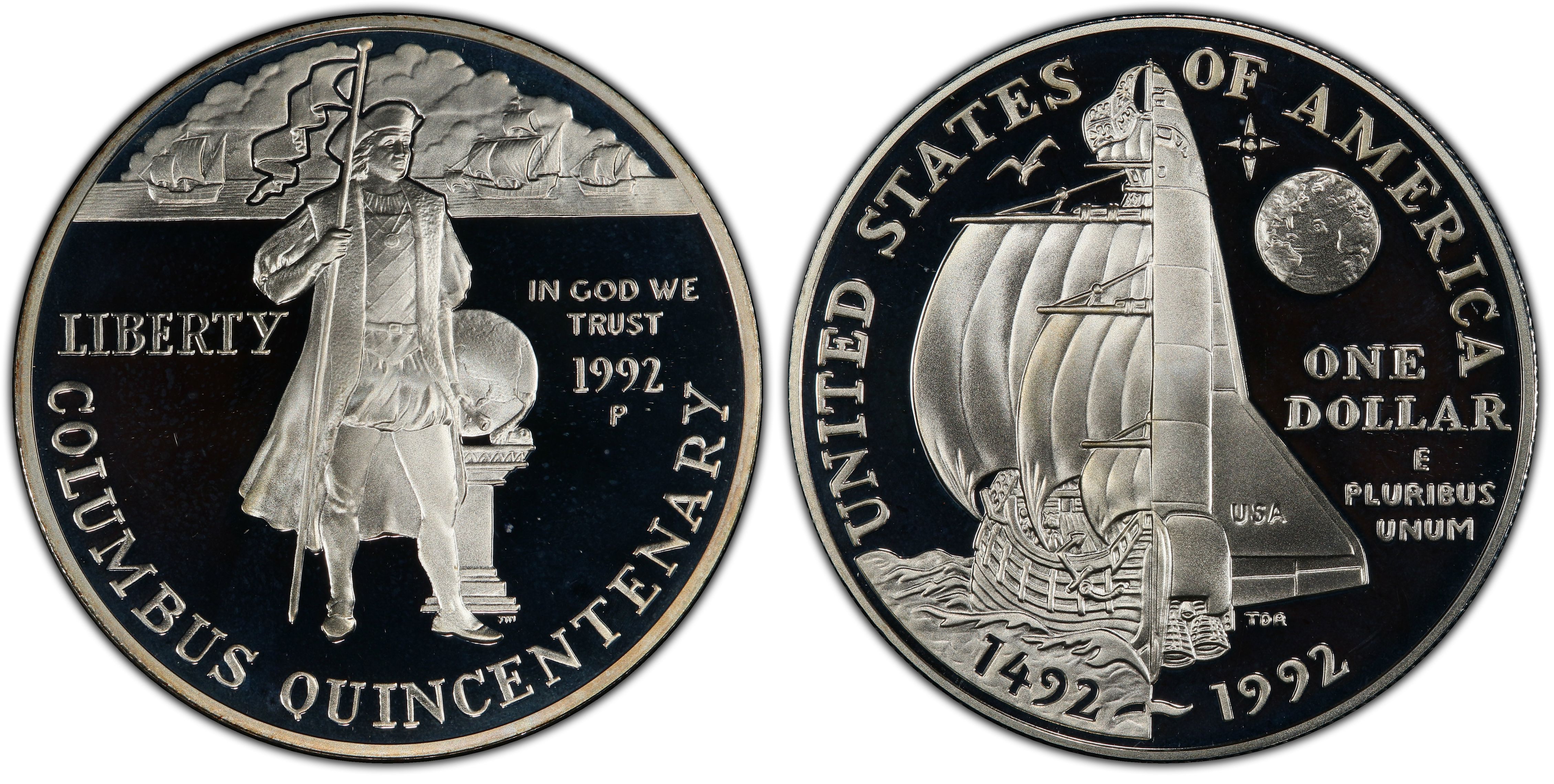 1992-W White House Silver Commemorative Dollar PR69DCAM PCGS Proof 69 Deep Cameo 