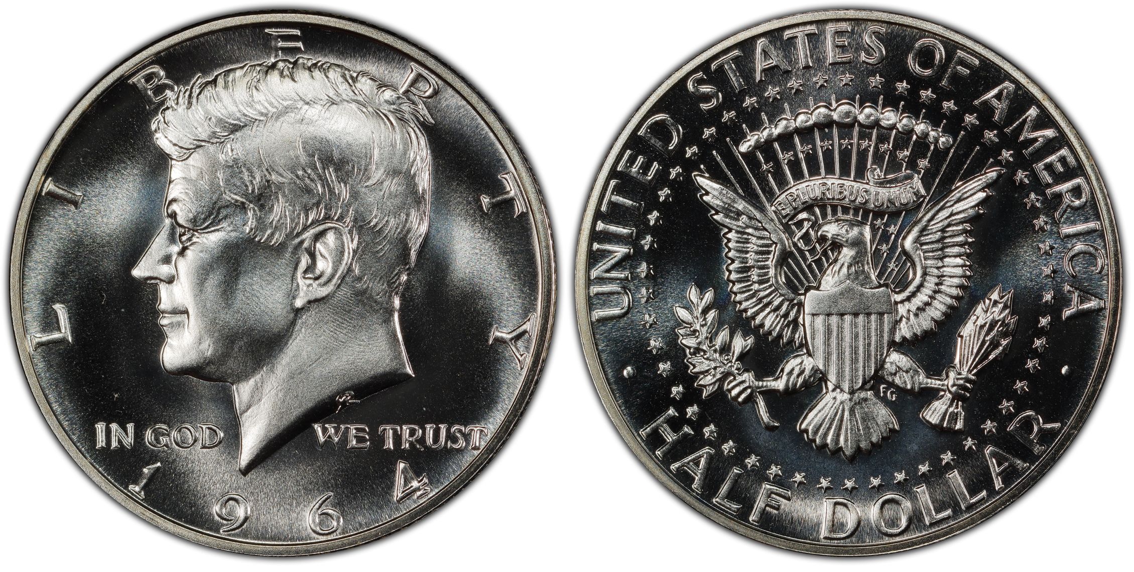 1964 50C (Proof) Kennedy Half Dollar PCGS CoinFacts