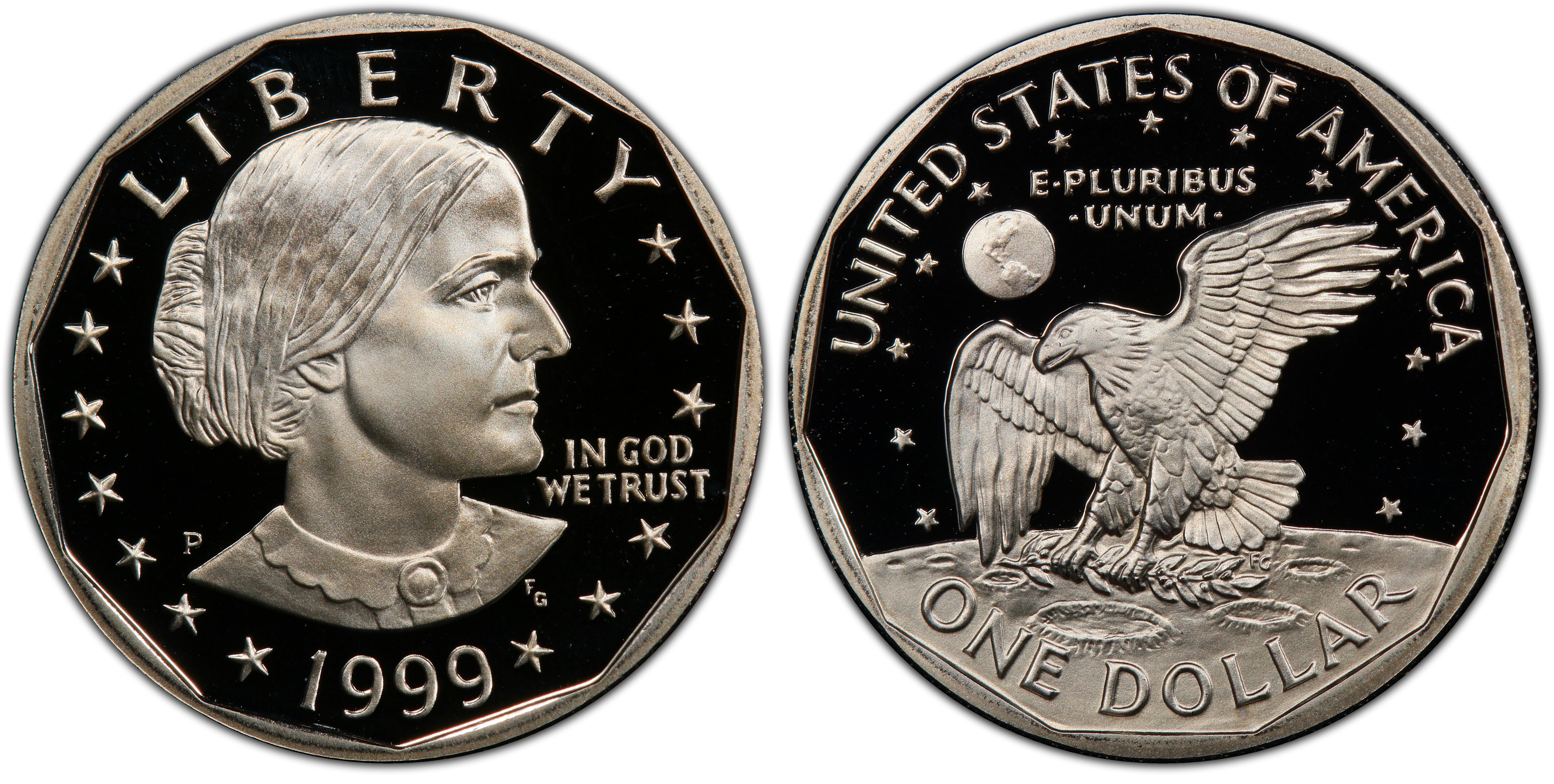 1999-P SBA$1, DCAM (Proof) Susan B. Anthony Dollar - PCGS CoinFacts