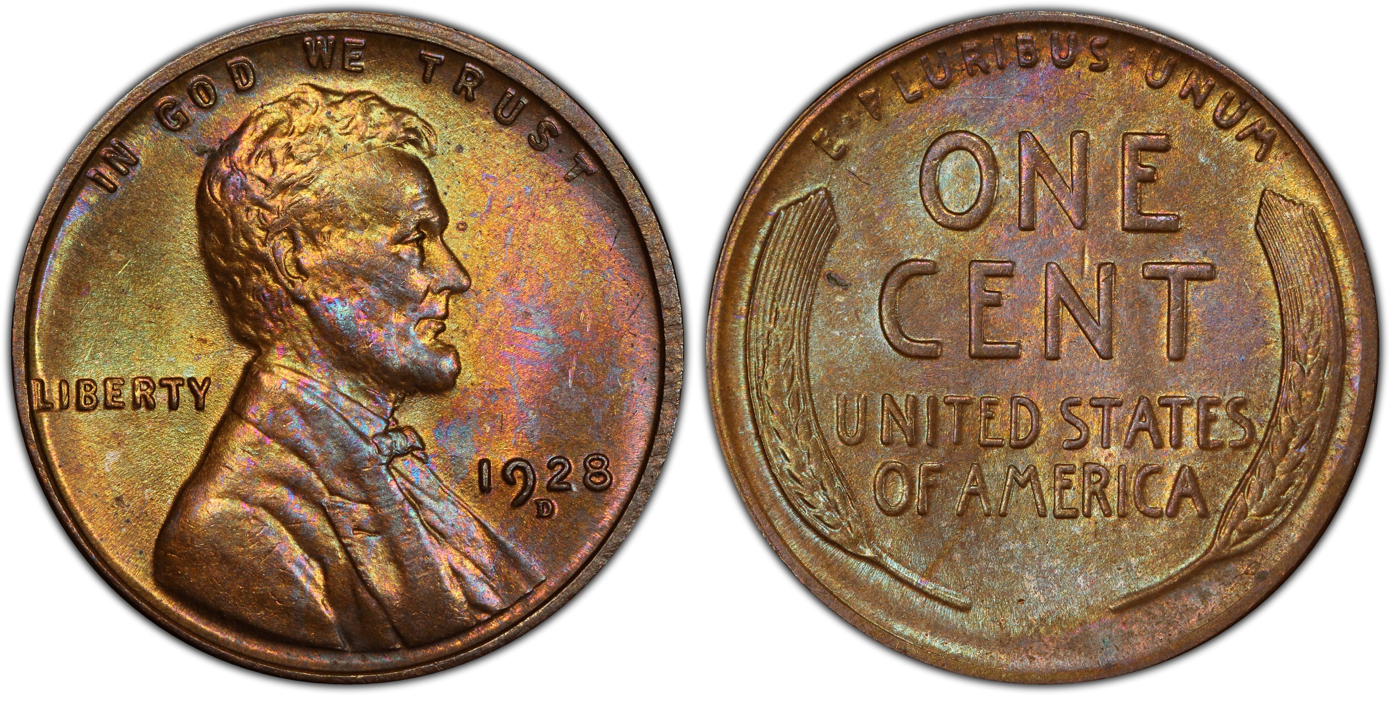 EF 1928-D Lincoln Cent Uncertified 