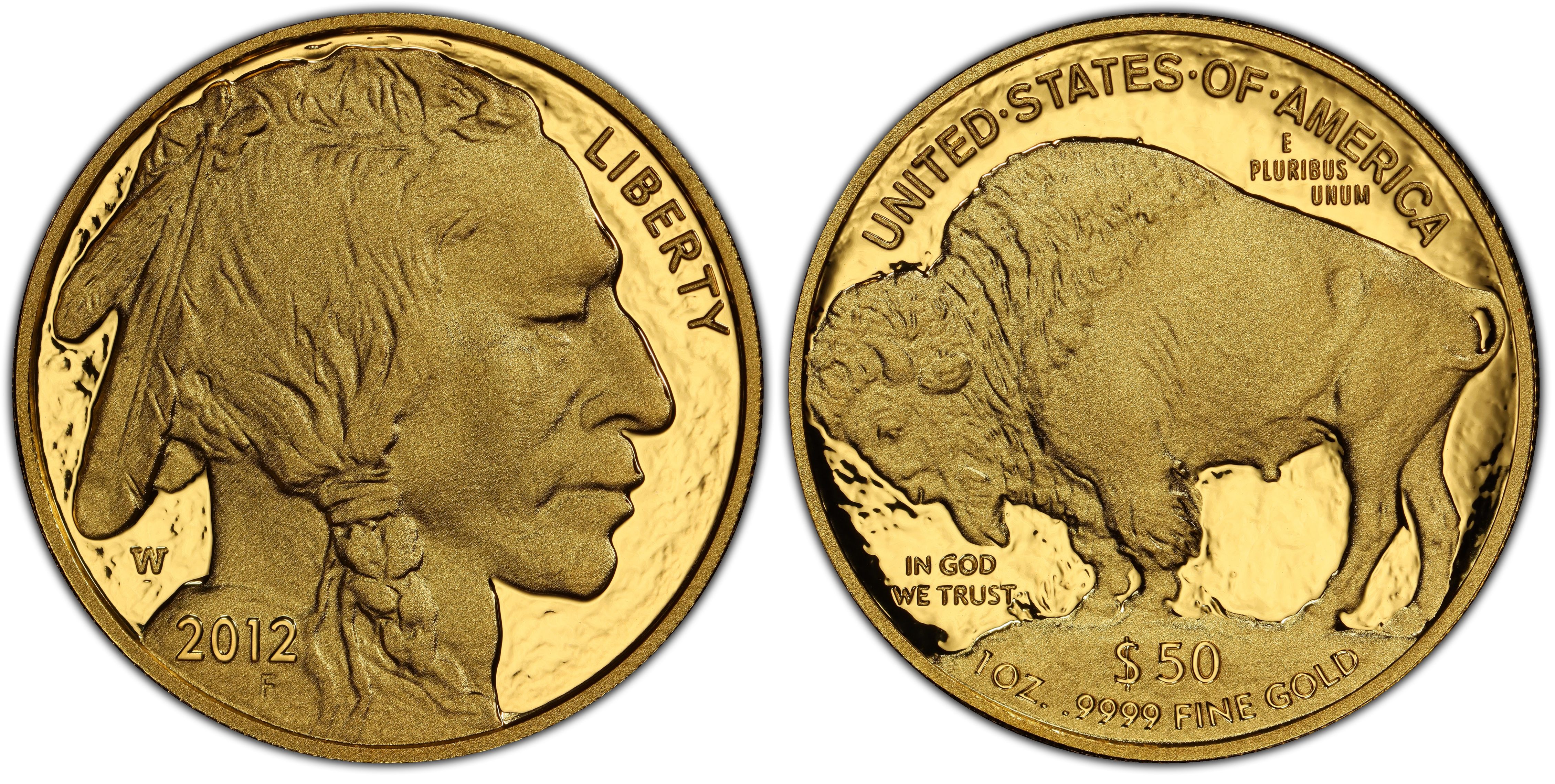 2012-W $50 American Buffalo First Strike .9999 Fine Gold, DCAM