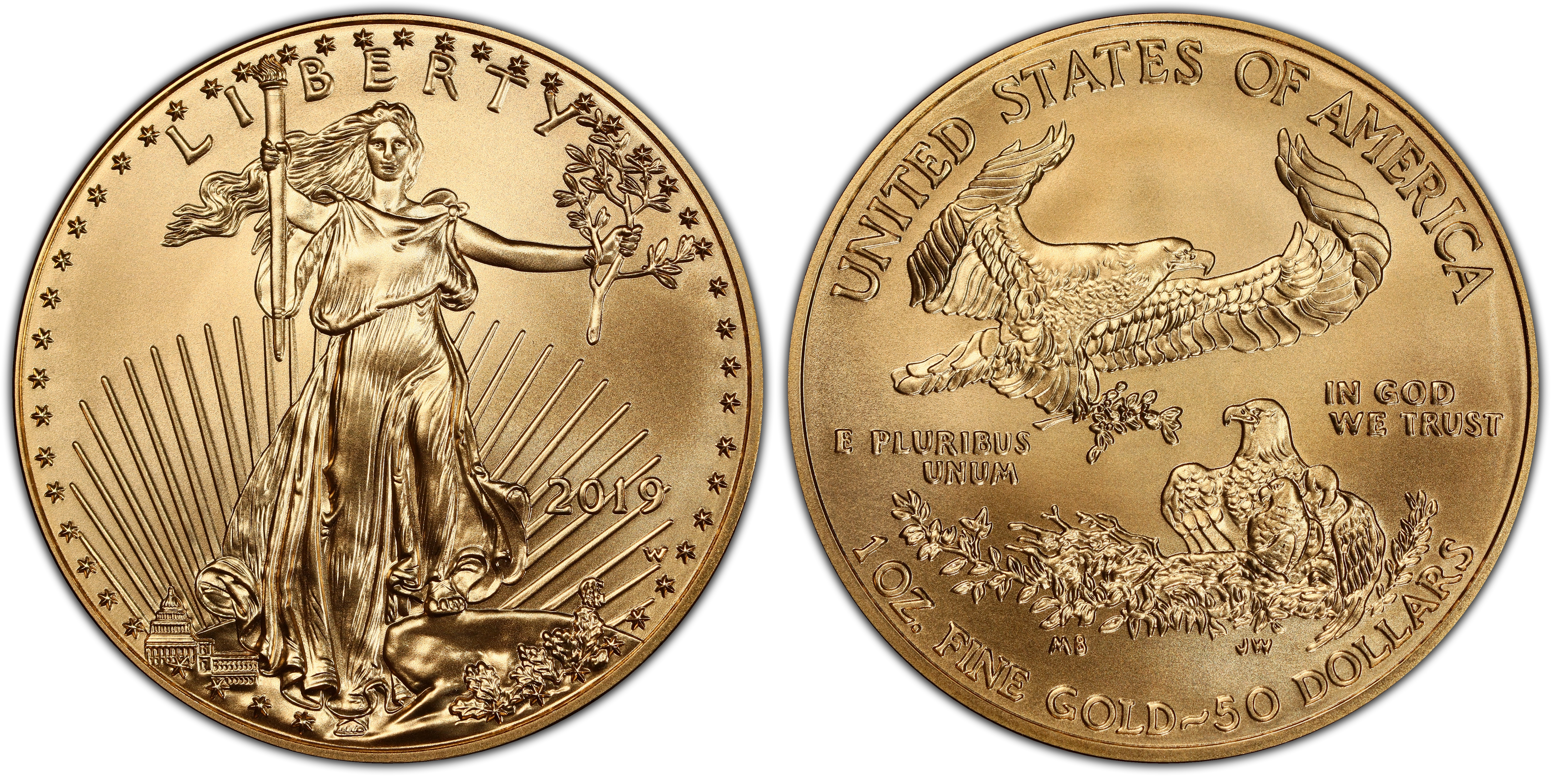 2019-W $50 Burnished Gold Eagle (Special Strike) Gold Eagles