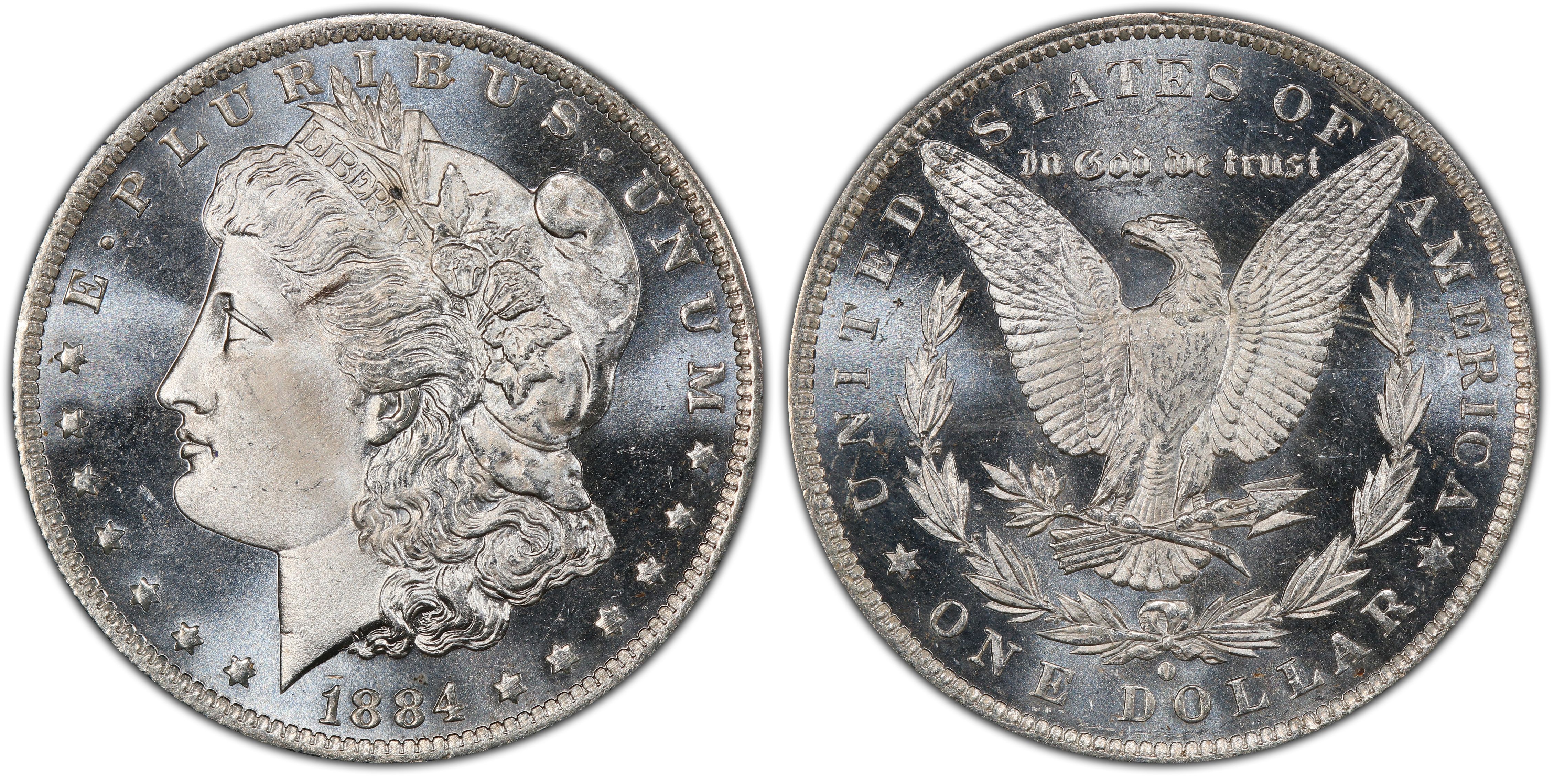 1884-O $1, PL (Regular Strike) Morgan Dollar - PCGS CoinFacts