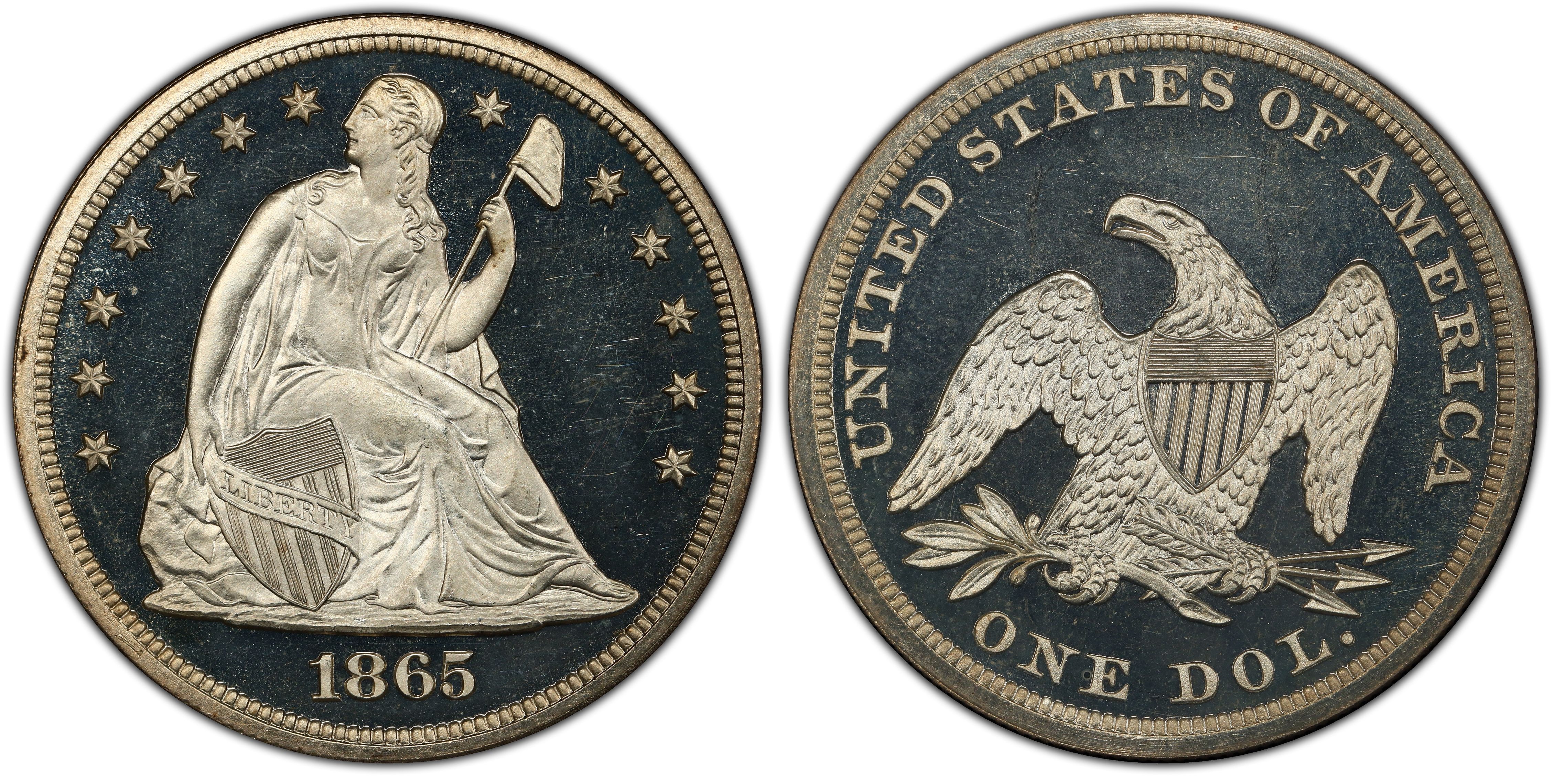 1851 $1 (Regular Strike) Liberty Seated Dollar - PCGS CoinFacts