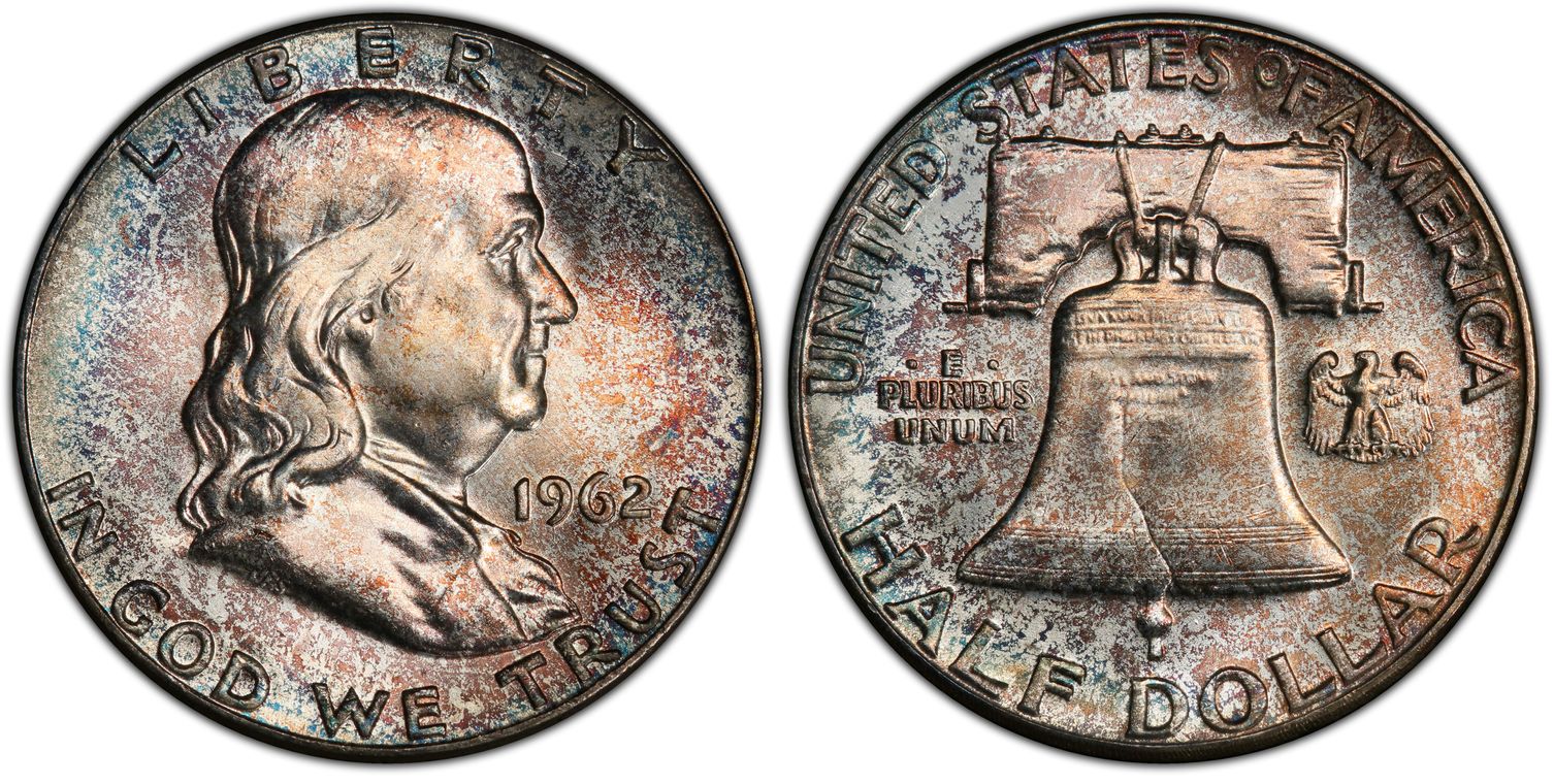 1962 D Franklin Half Dollar certified MS 63 by NGC! 