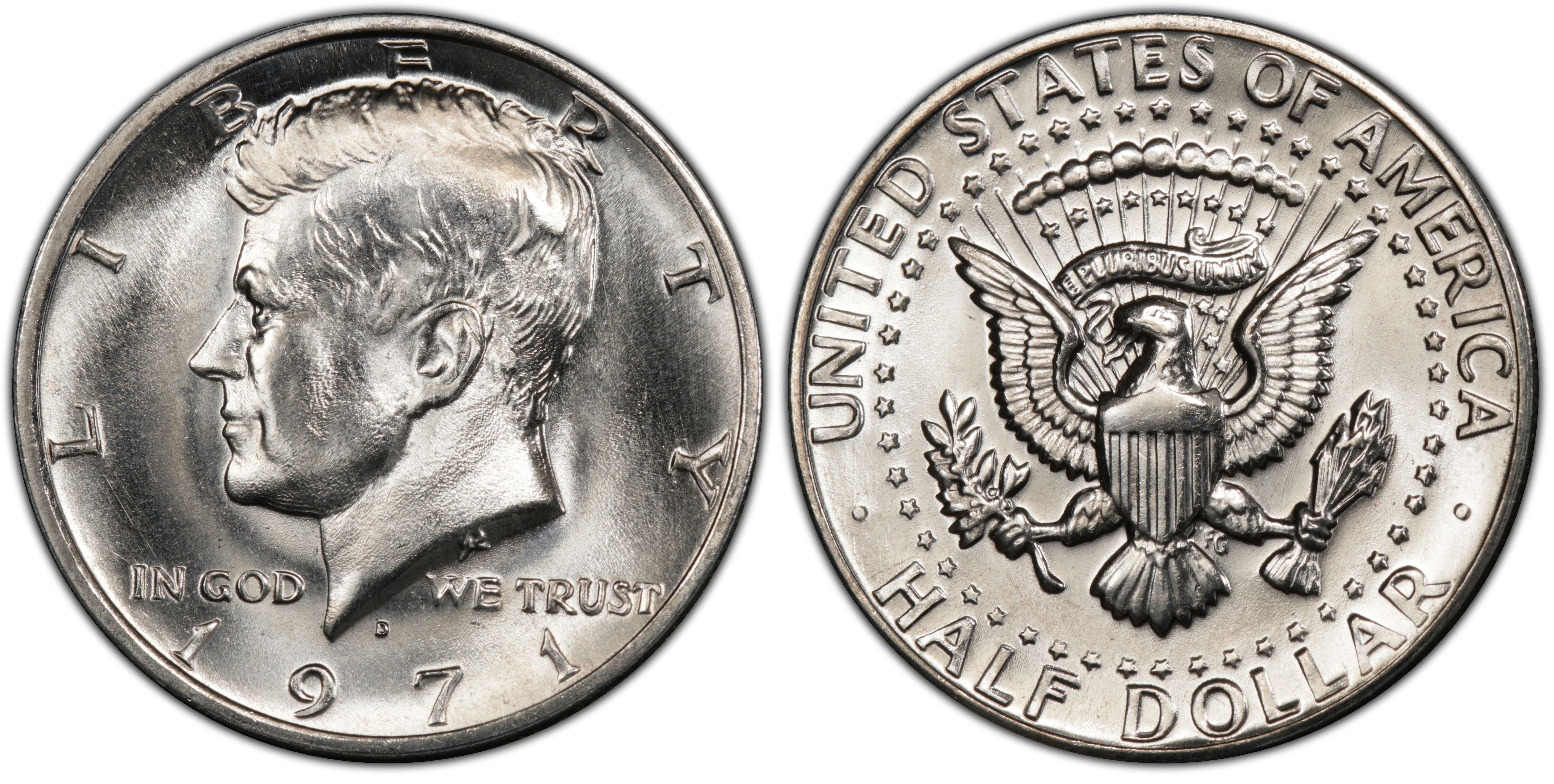 Details about   1971 Kennedy D Half Dollar BU 