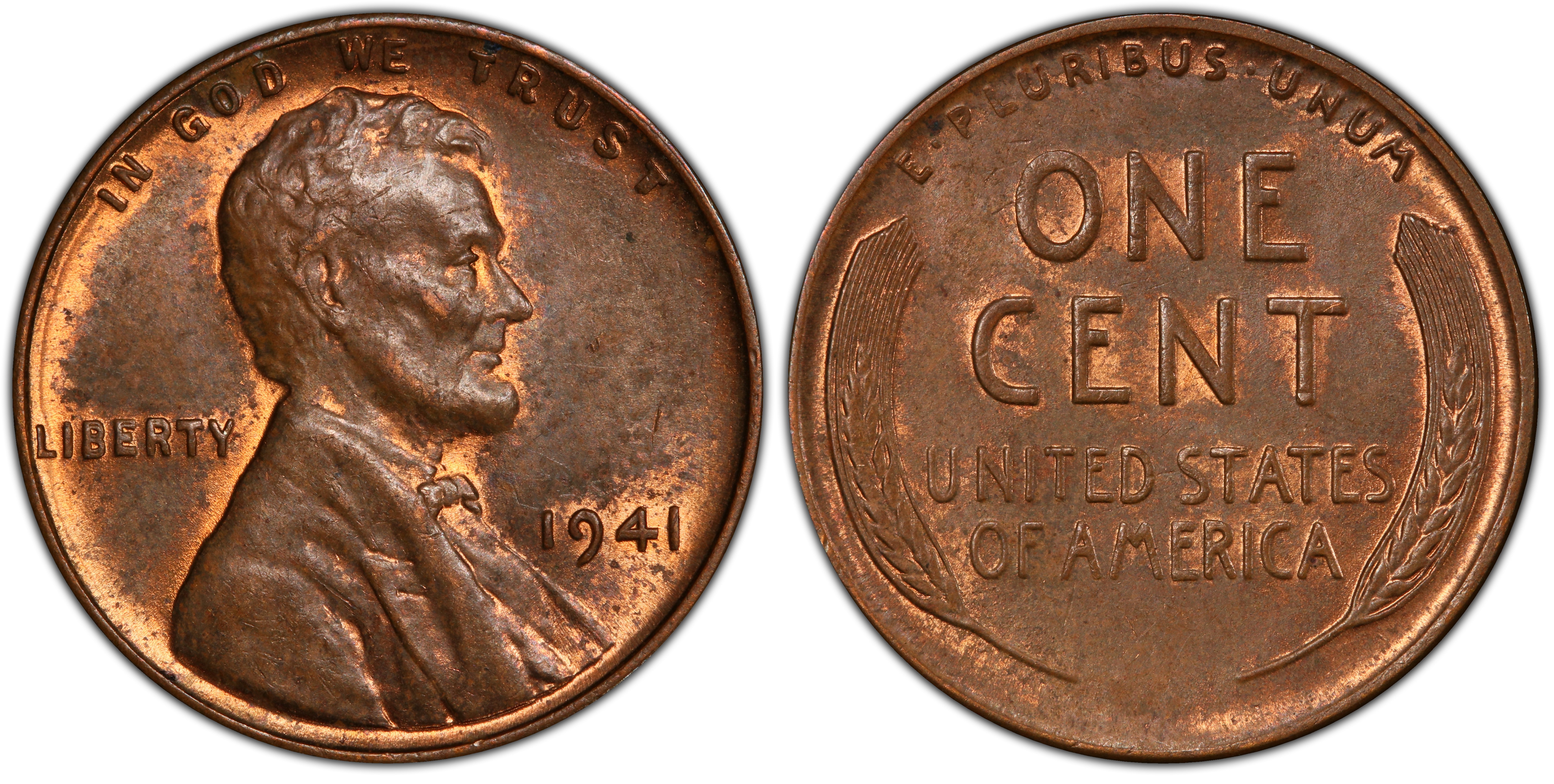 1941 1C Doubled Die Obverse, BN (Regular Strike) Lincoln Cent