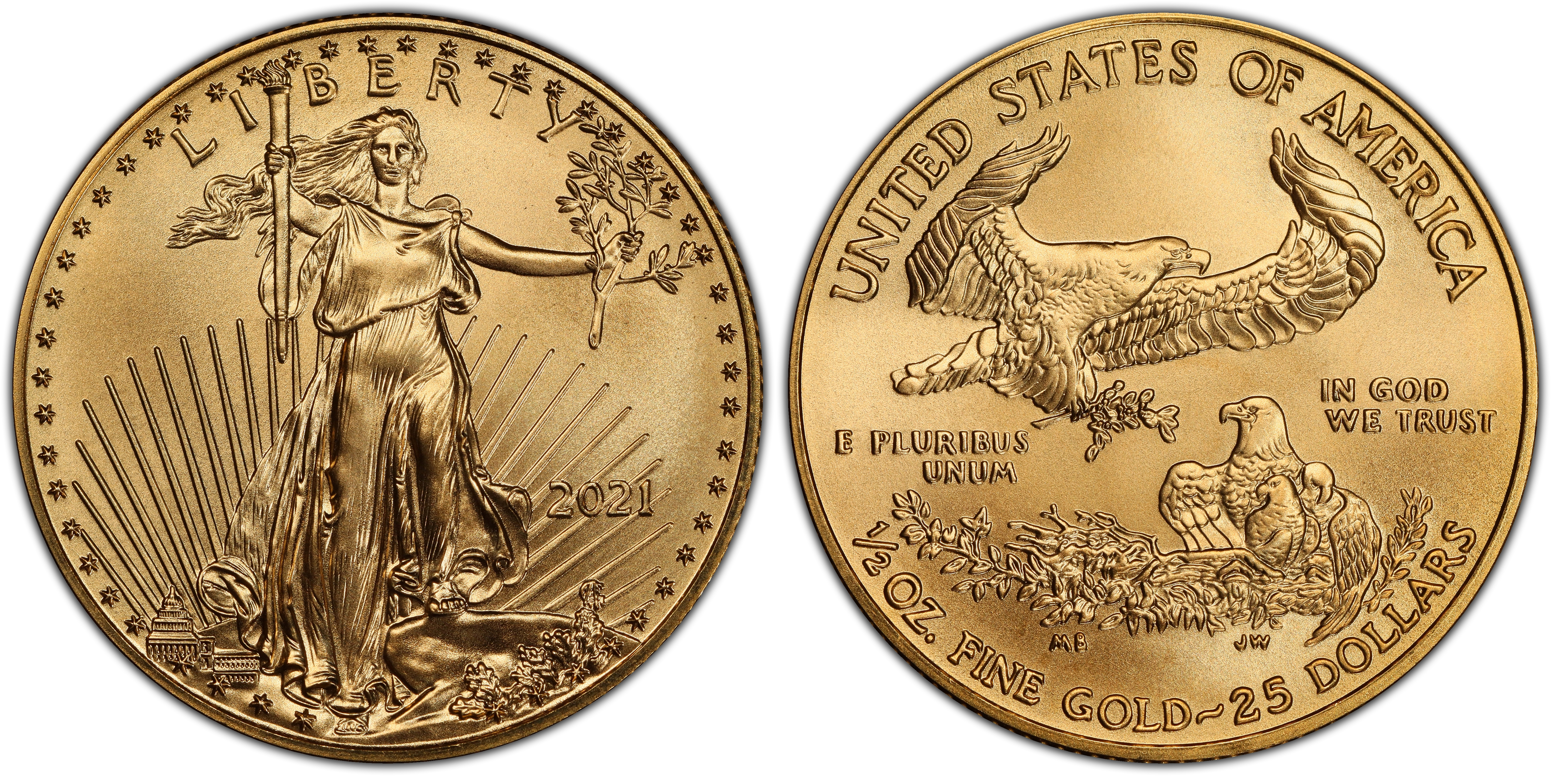 2021 $25 Gold Eagle - Type 1 (Regular Strike) Gold Eagles - PCGS