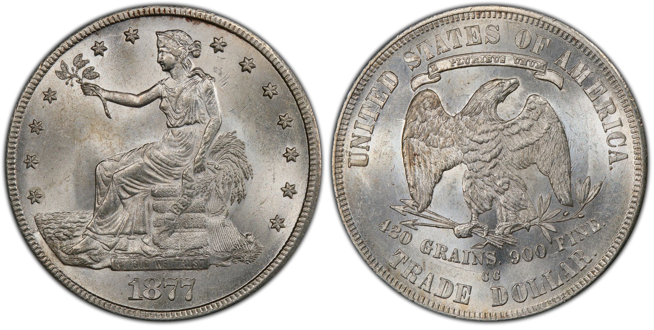 1877-CC T$1 (Regular Strike) Trade Dollar - PCGS CoinFacts